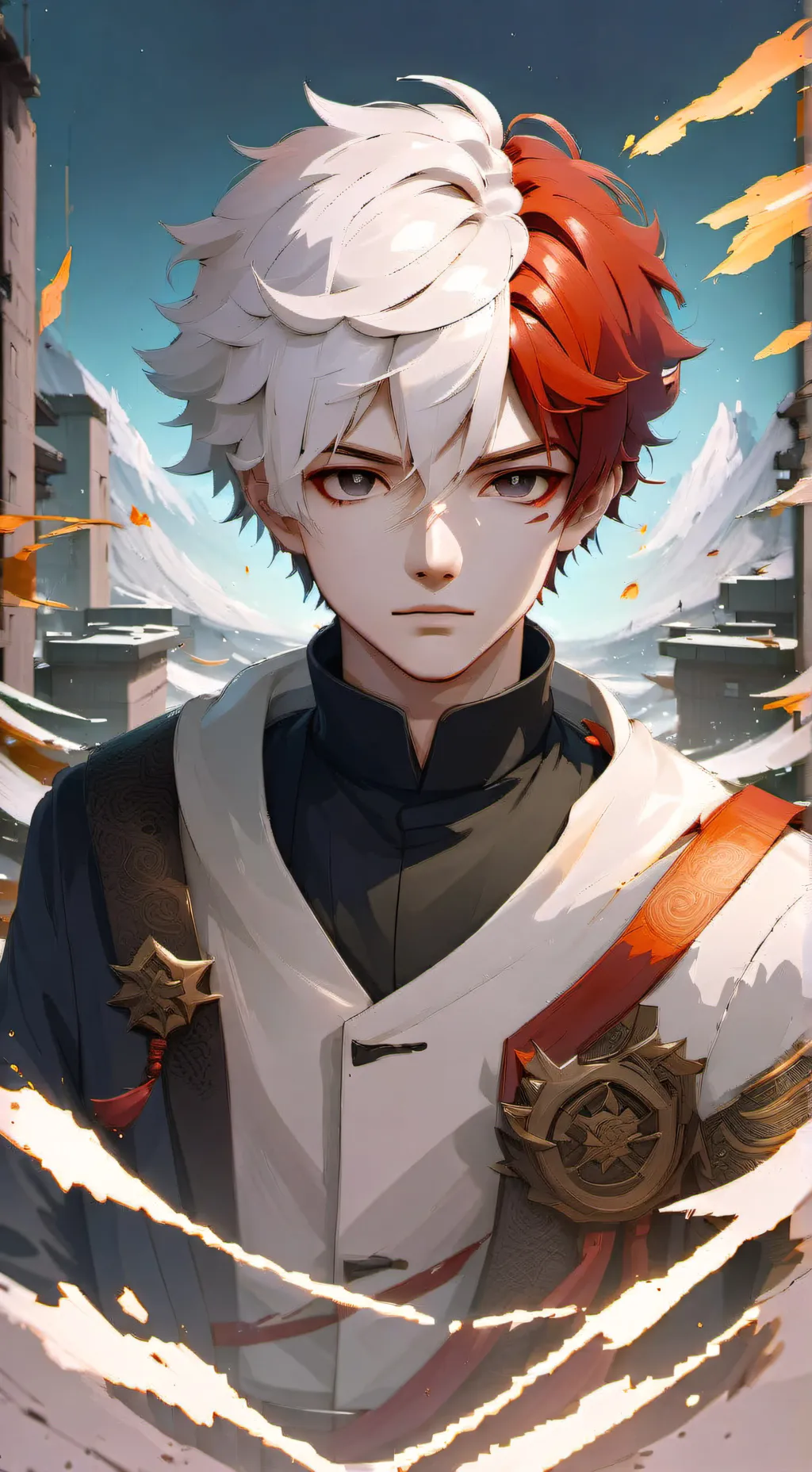 ai character: Shoto Todoroki background