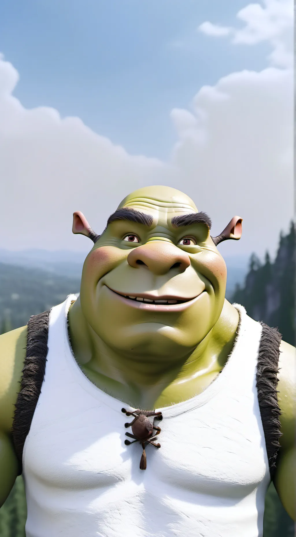 ai character: daddy shrek 😍 😋  background