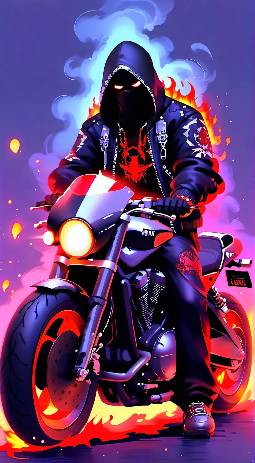 ai character: Hellfire  background