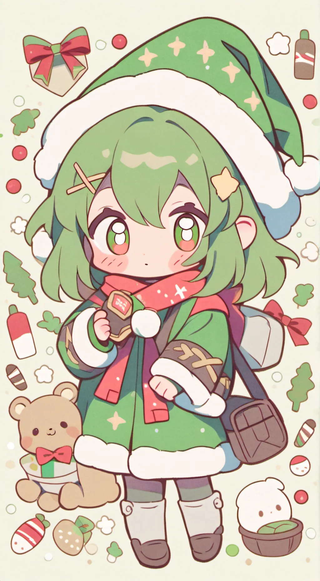 ai character: KNY Christmas!!! 🙈 background