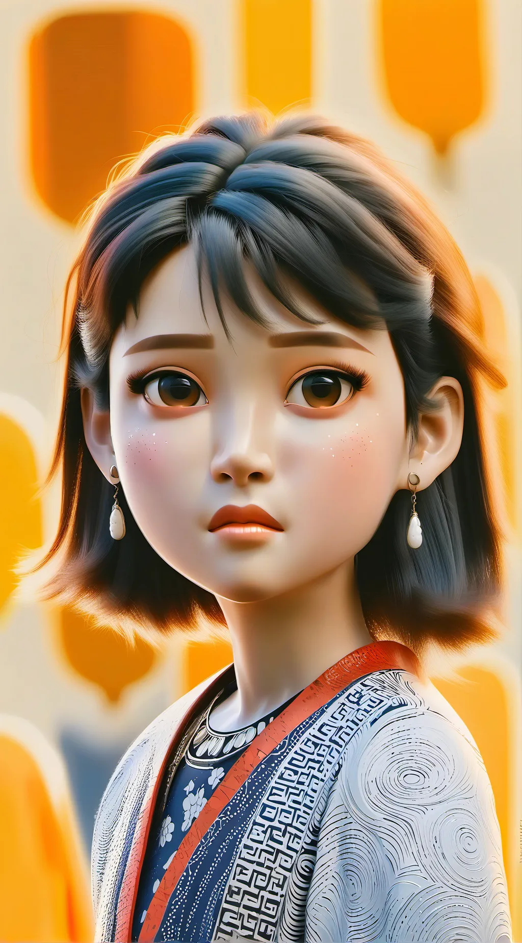 ai character: Mélodie background