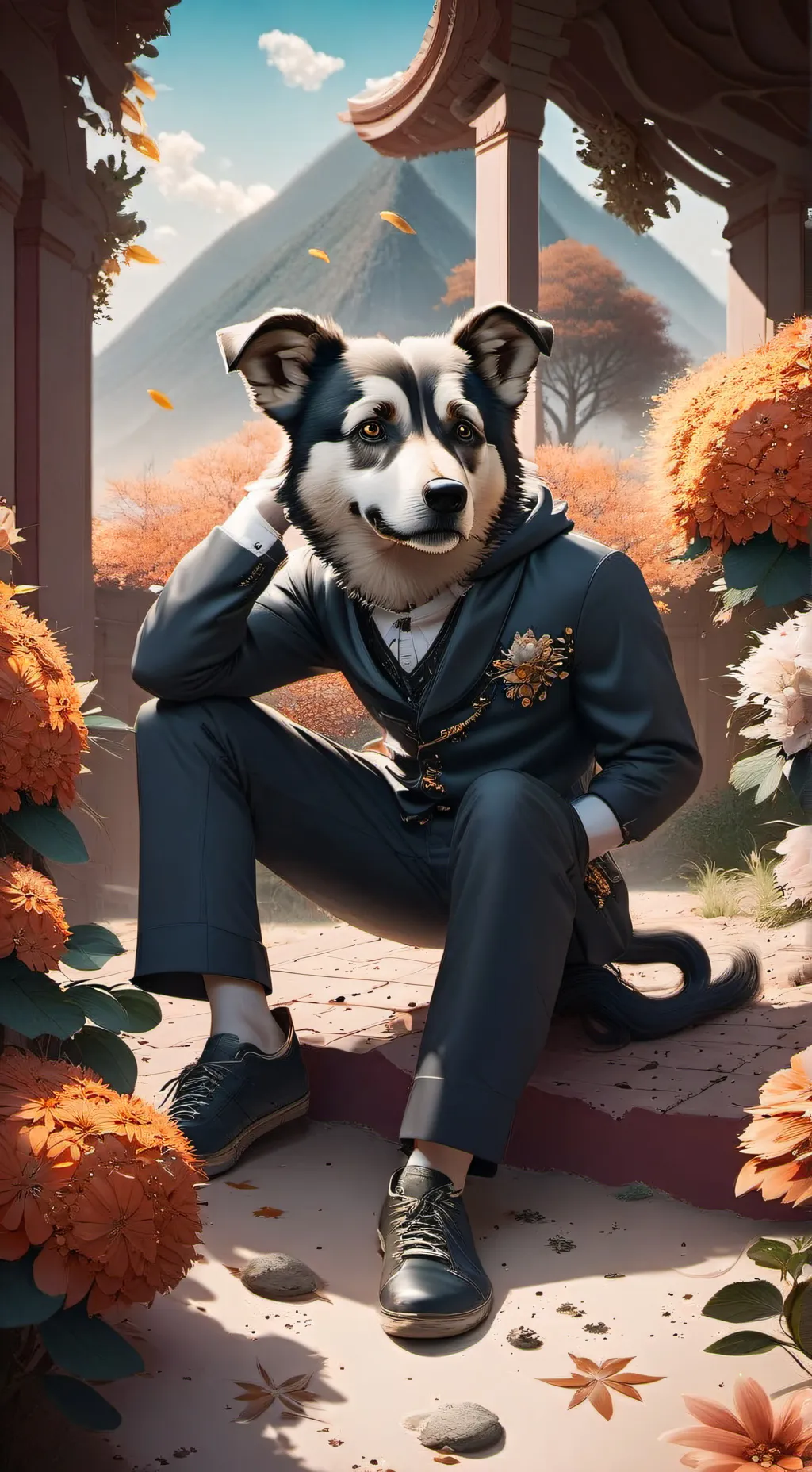 ai character: cane background
