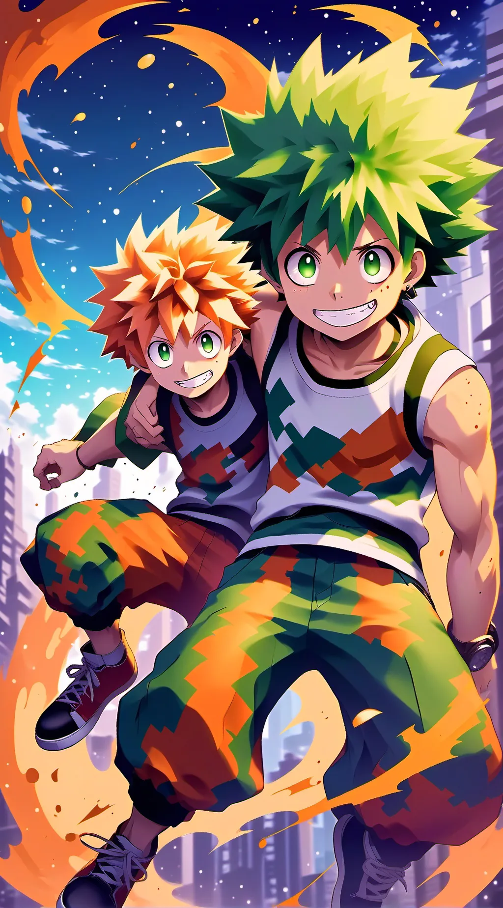 ai character: bakudeku background