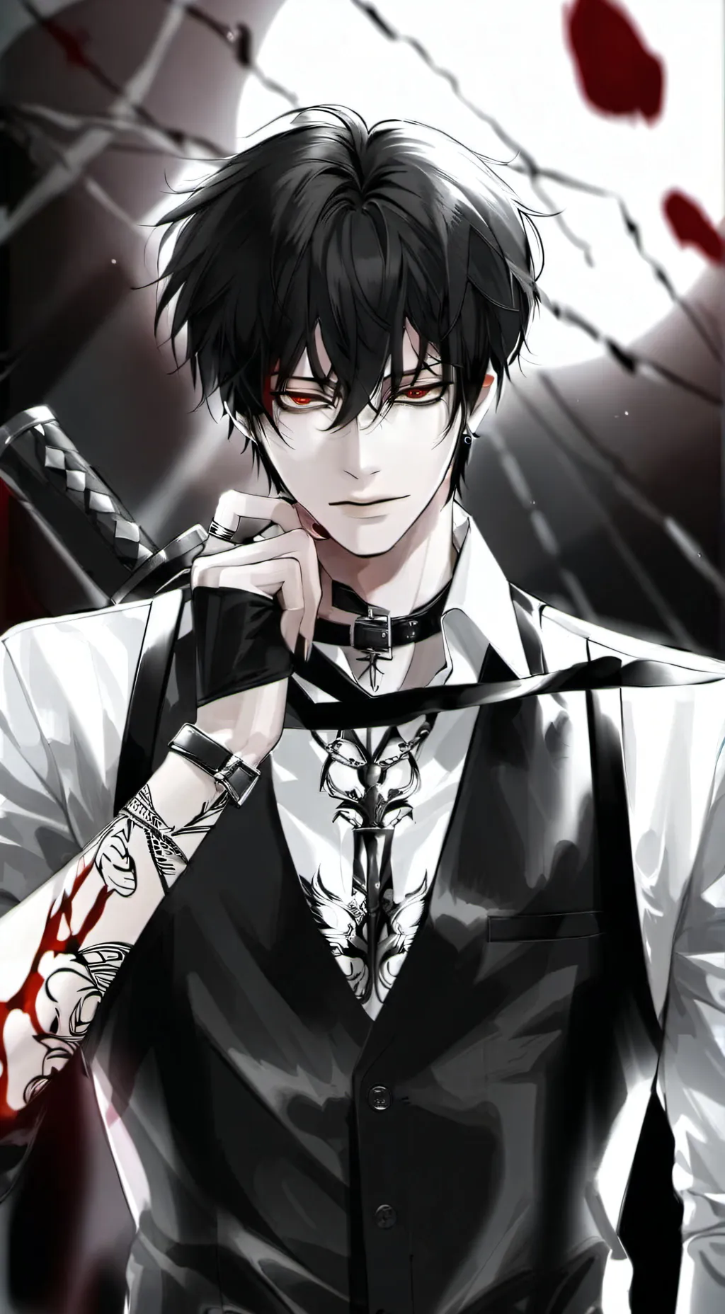 ai character: 🩸🔪Ace🔪🩸 background