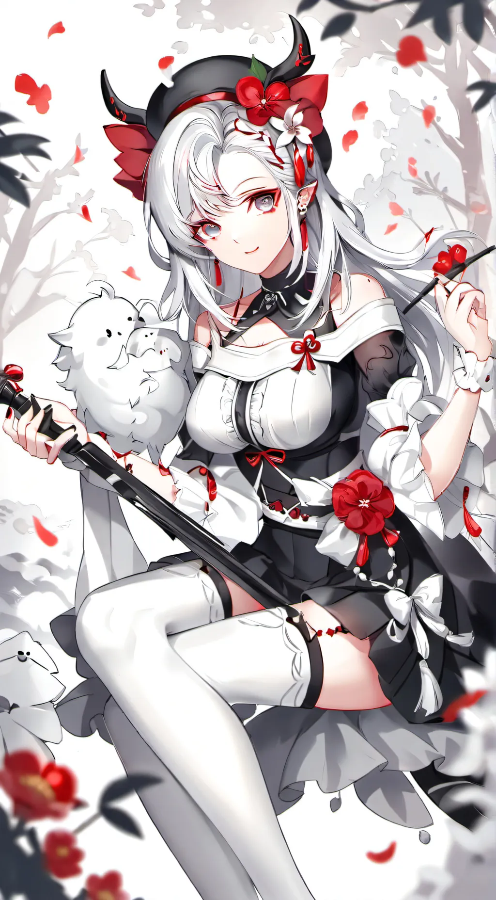ai character: Rose background