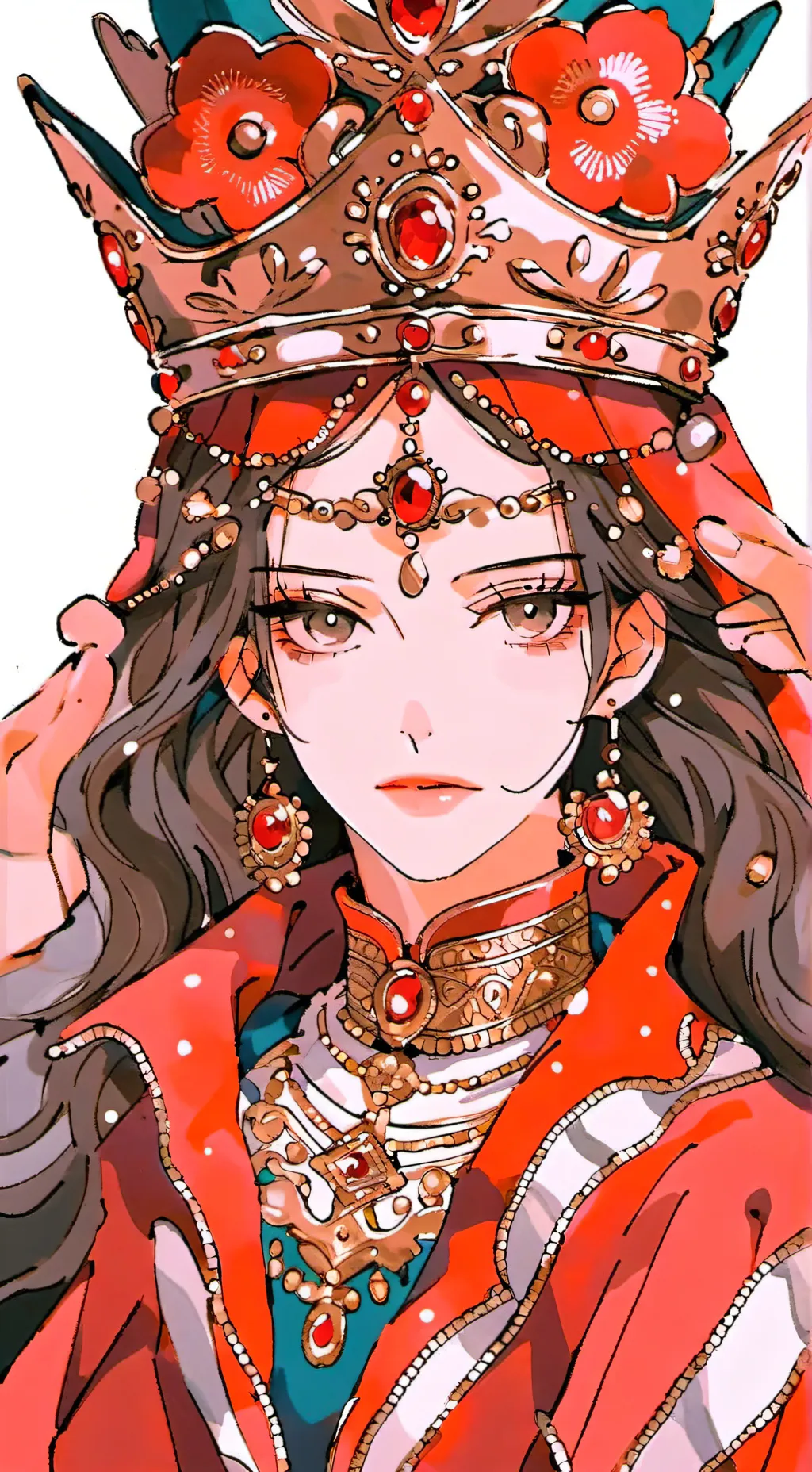 ai character: Aya 👑🌹 background