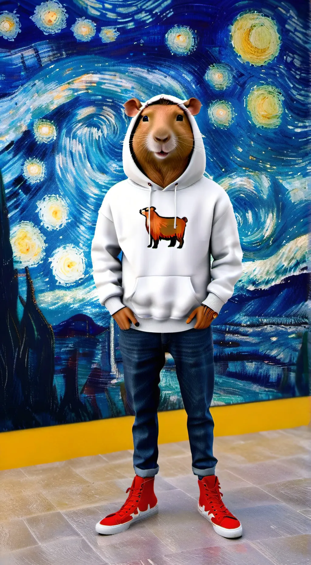 ai character: Chill Guy background