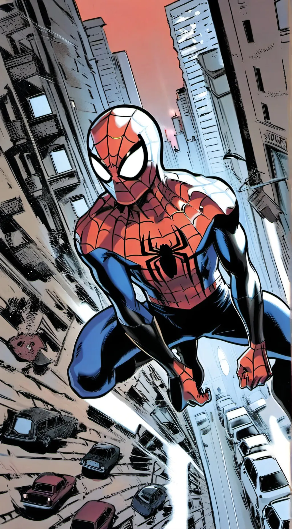 ai character: Spider-Man  background