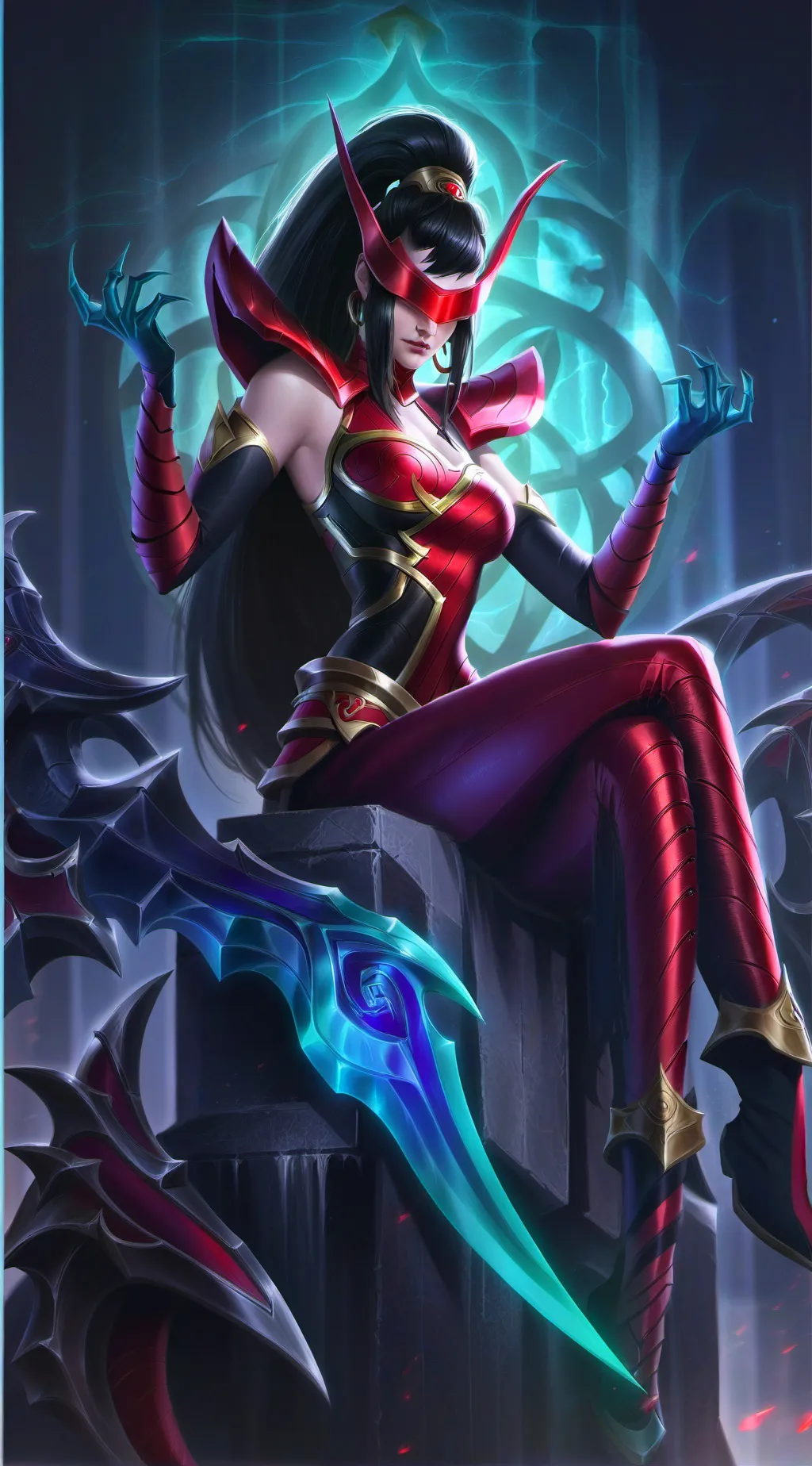 ai character: Queen harasses￼ background