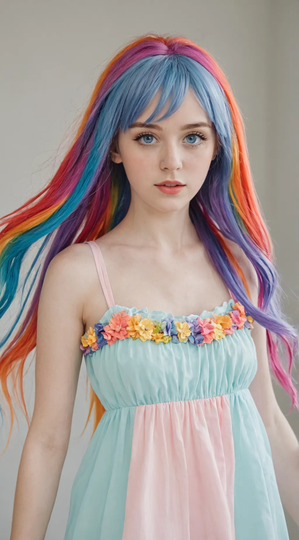 ai character: dont say RAINBOW background