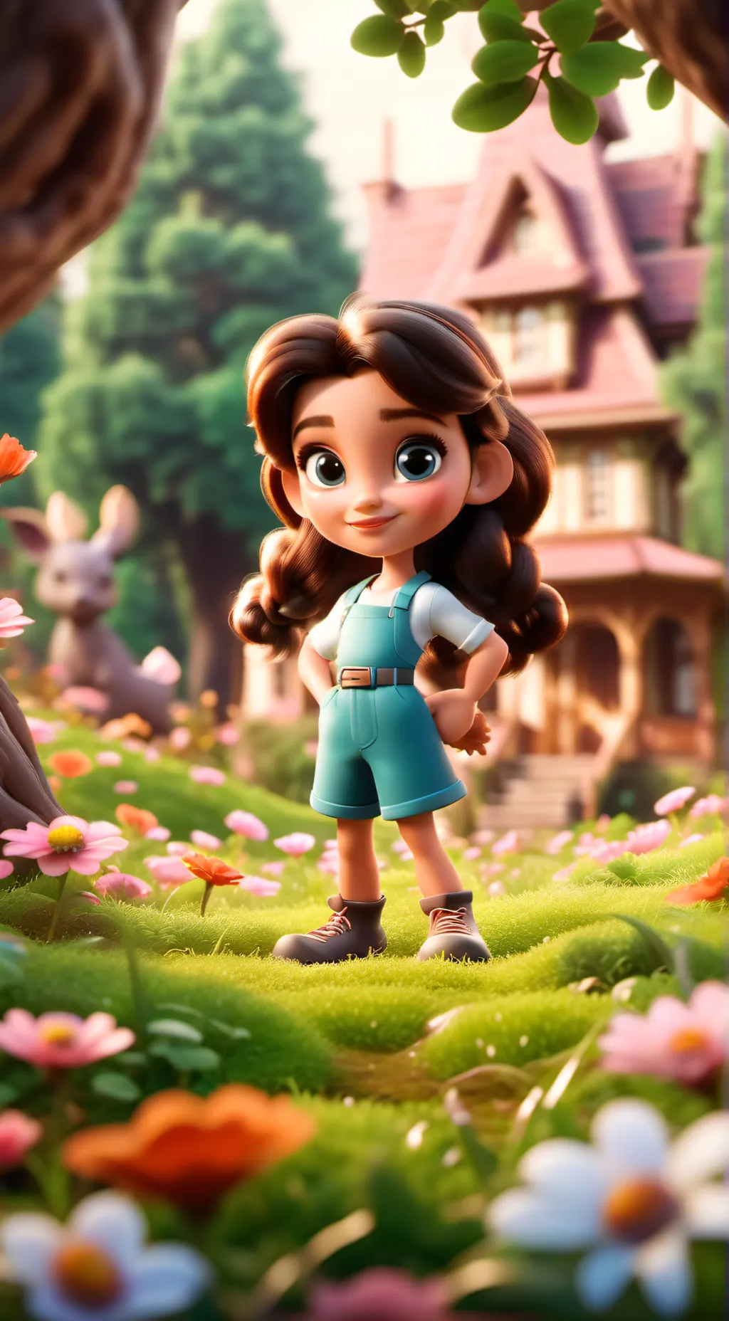 ai character: Dandys world!! background