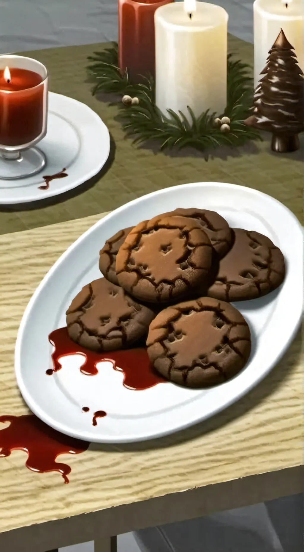 ai character: cps Christmas  background