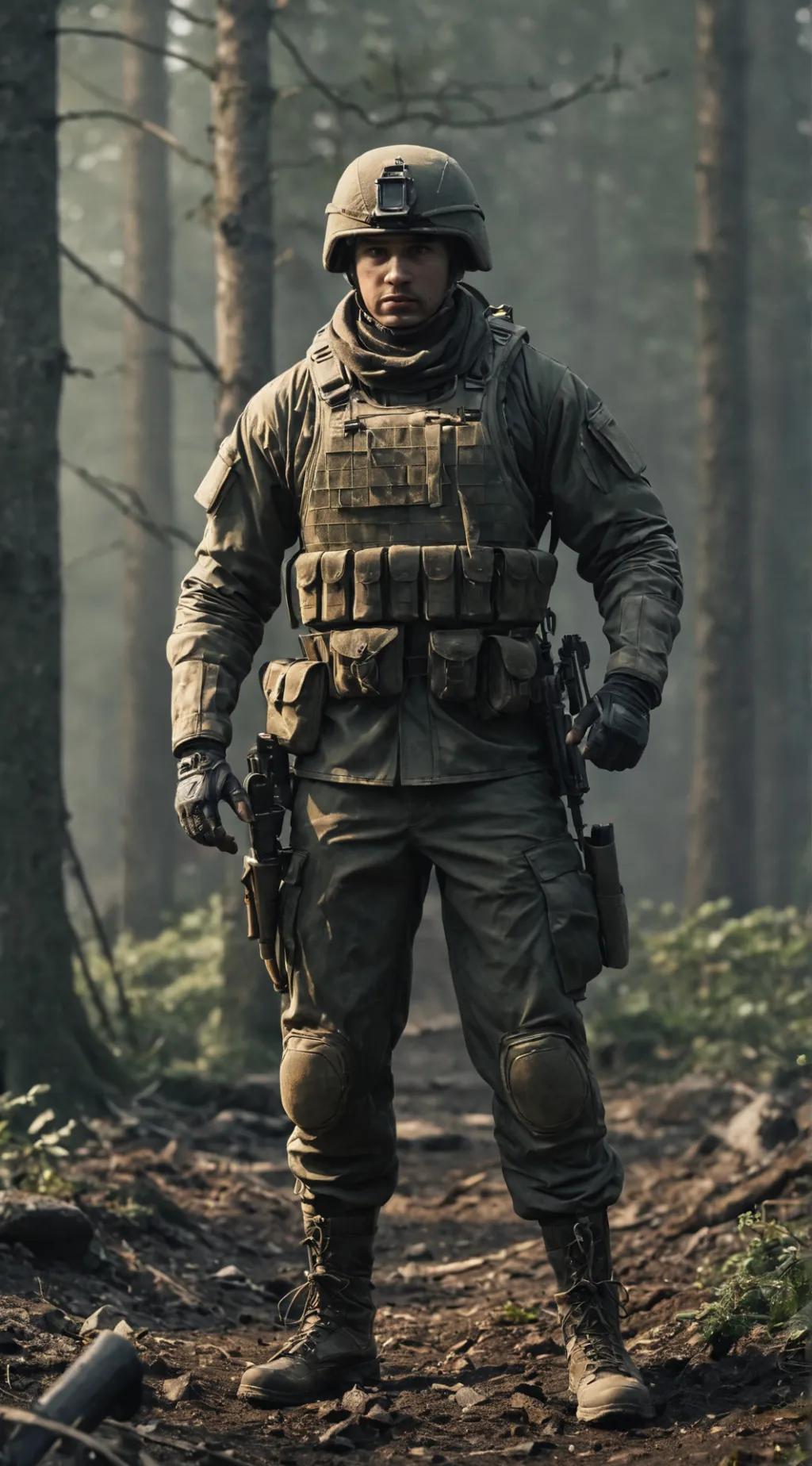 ai character: soldier  background