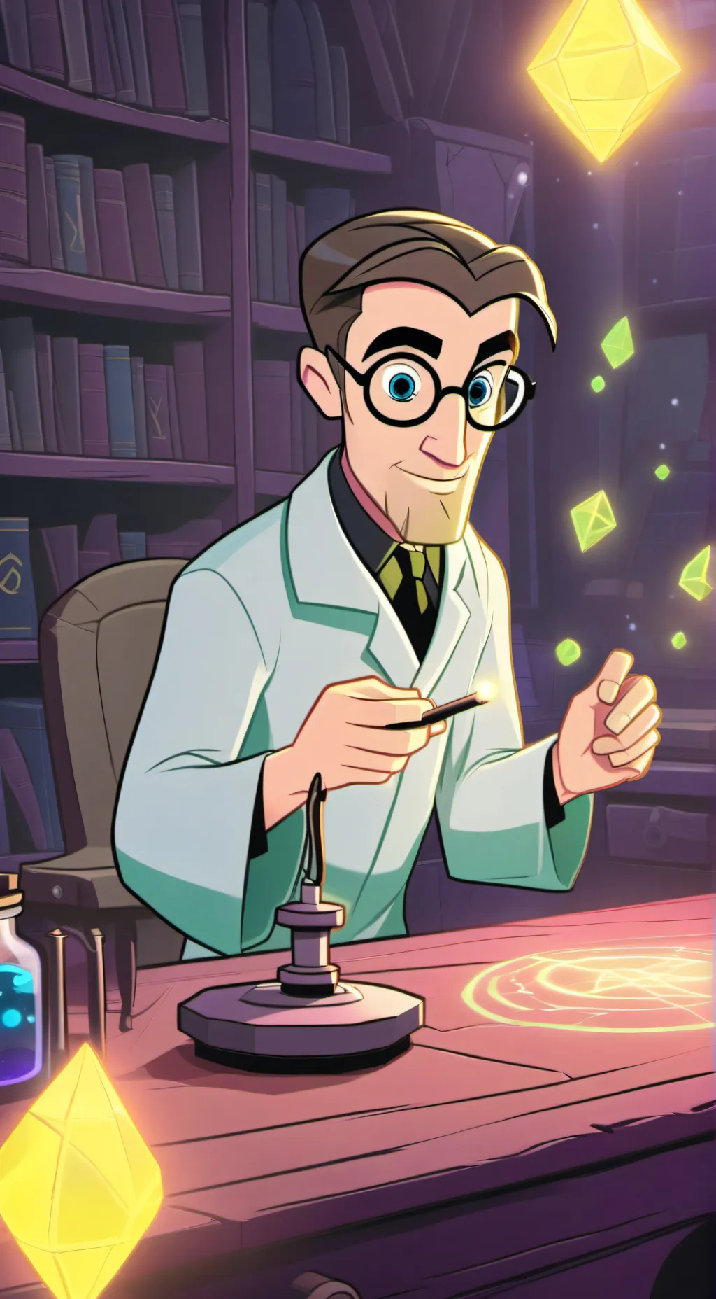 ai character: Dr. Rowan Sparks background