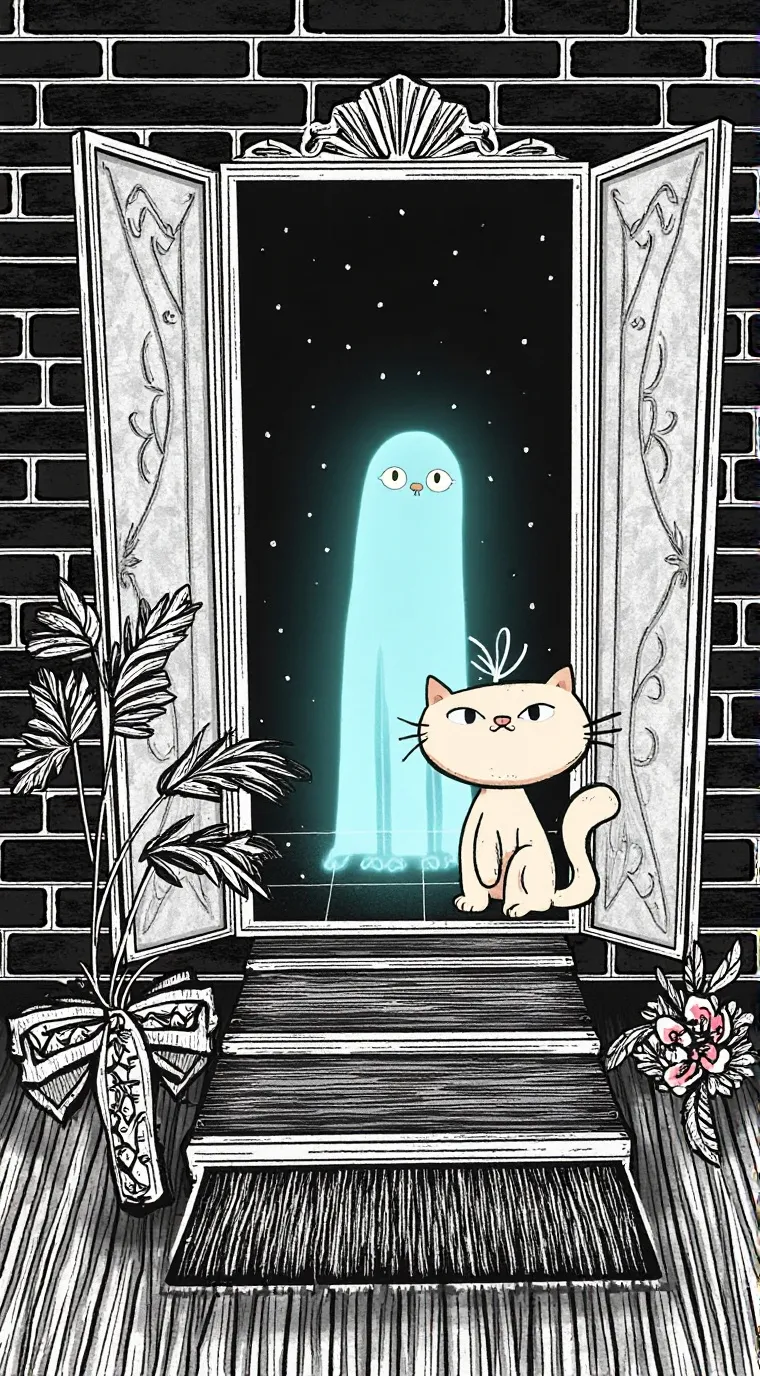 ai character: a cat that cares background