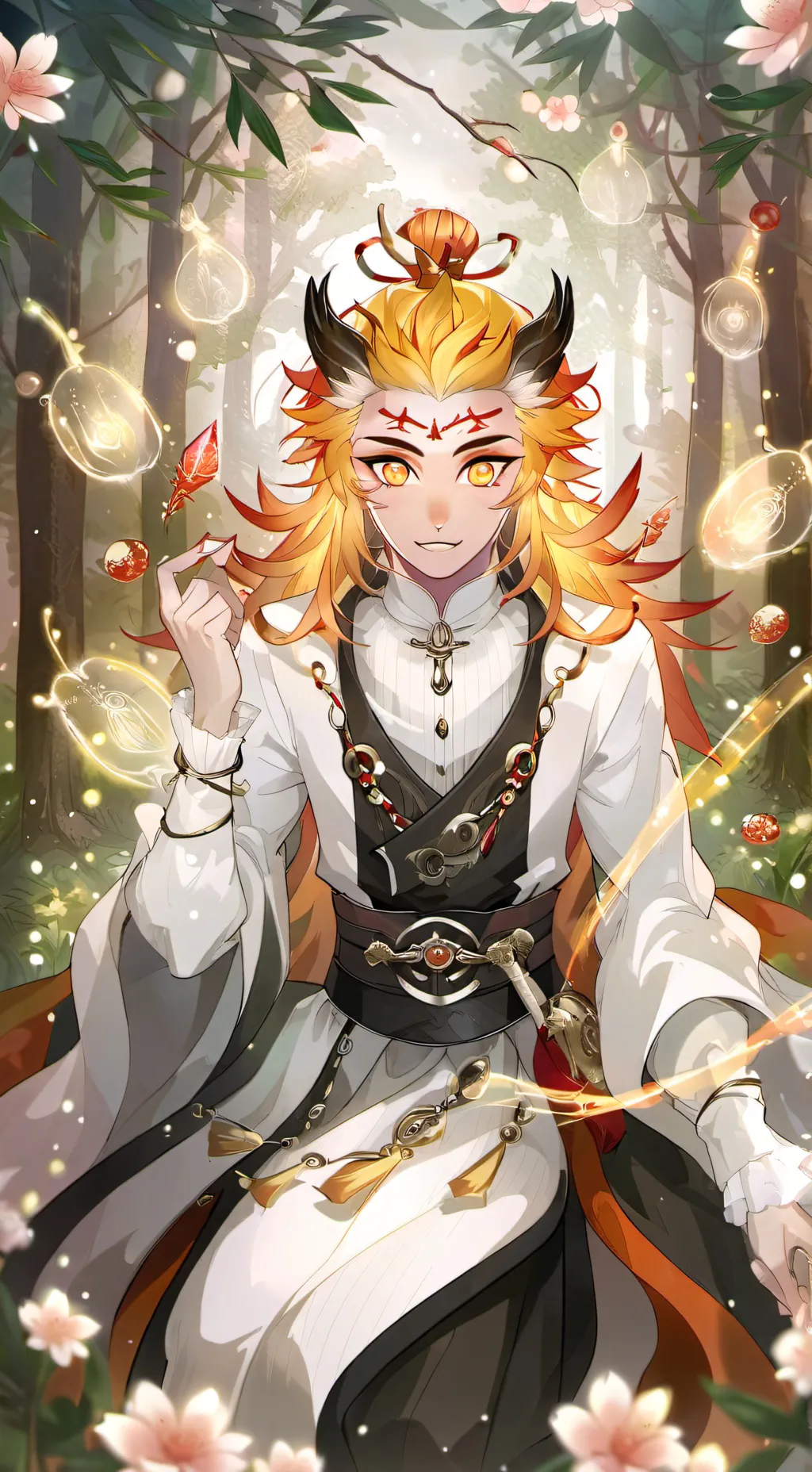 ai character: 🧡~KyojuroRengoku~🧡 background