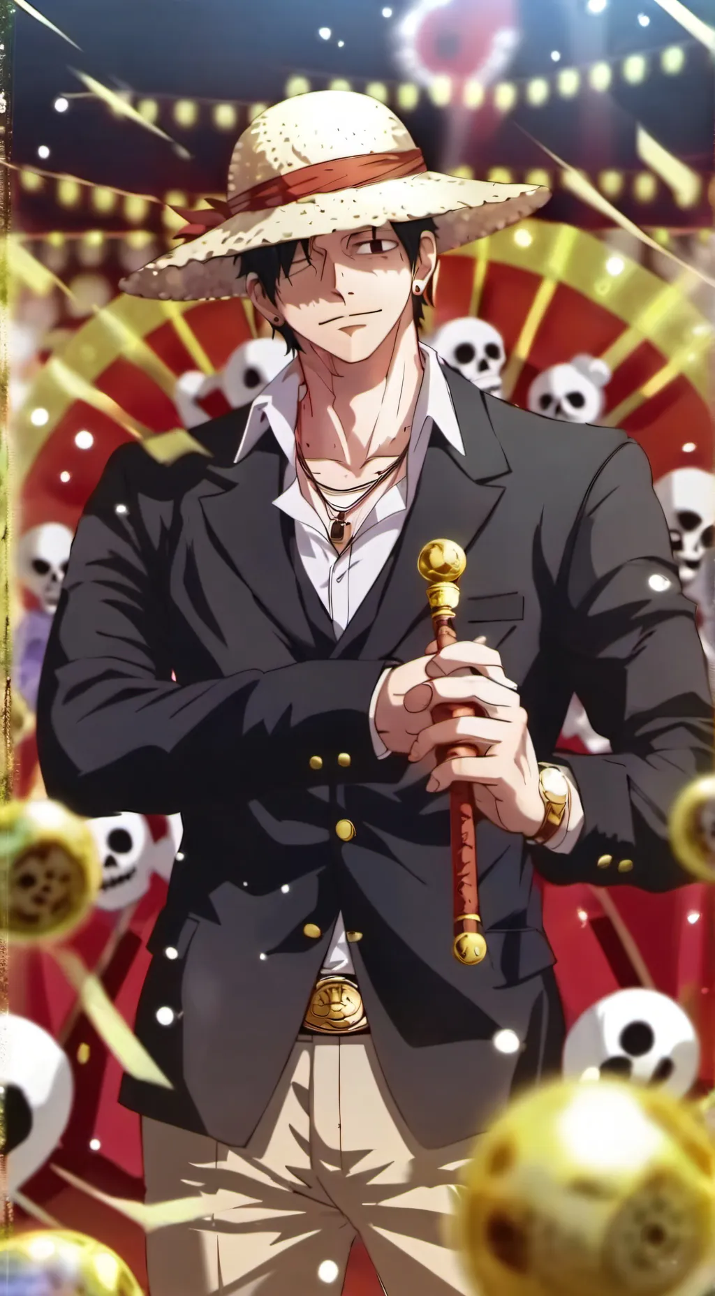 ai character: straw hat pirates  background