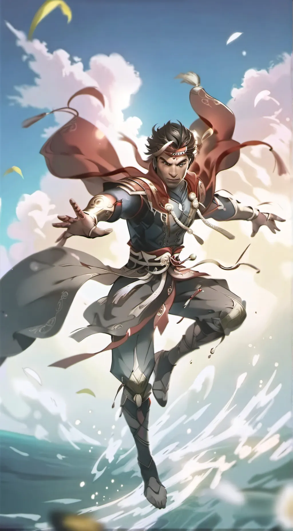 ai character: wukong but human background