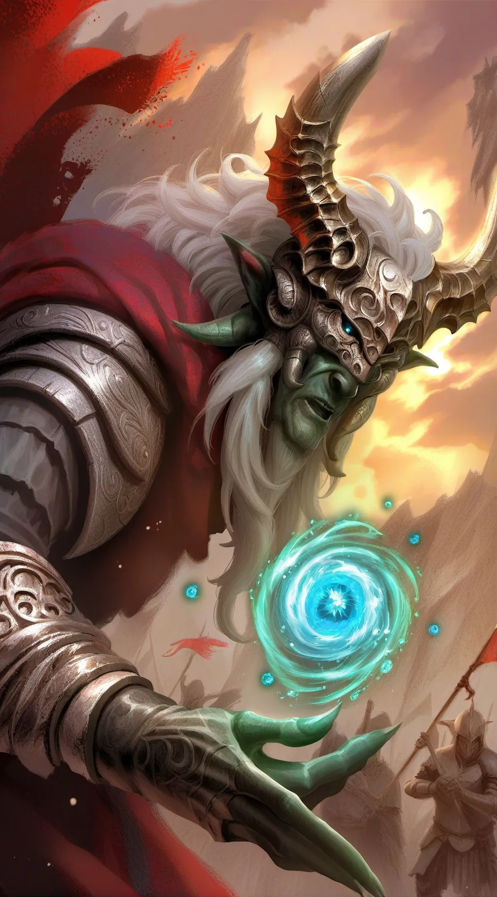 ai character:  kraken background