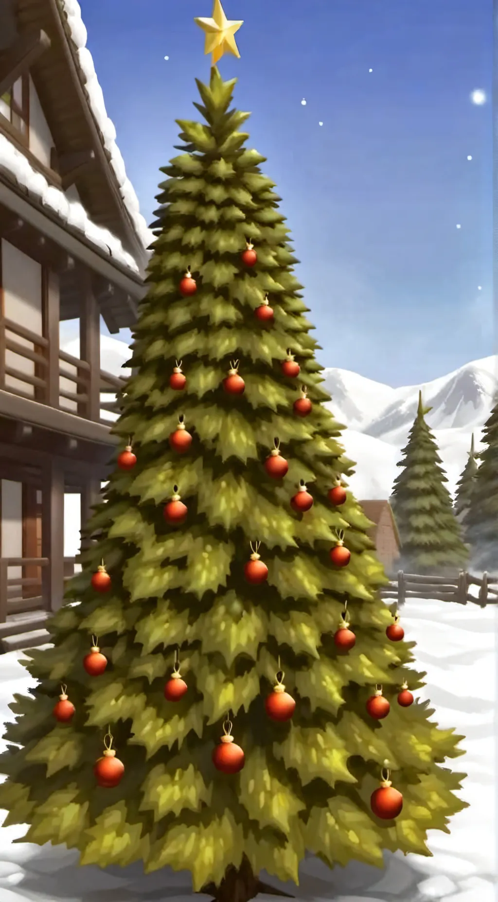 ai character: Christmas Haikyuu background
