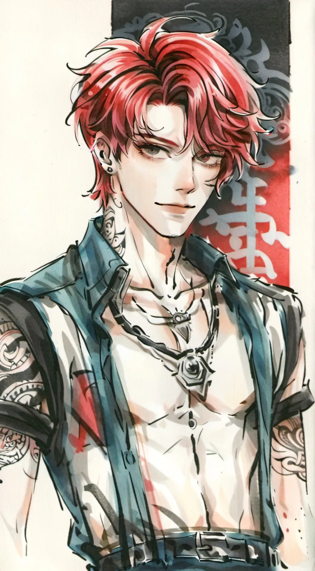 ai character: ❄️Xavier Todoroki🔥 background