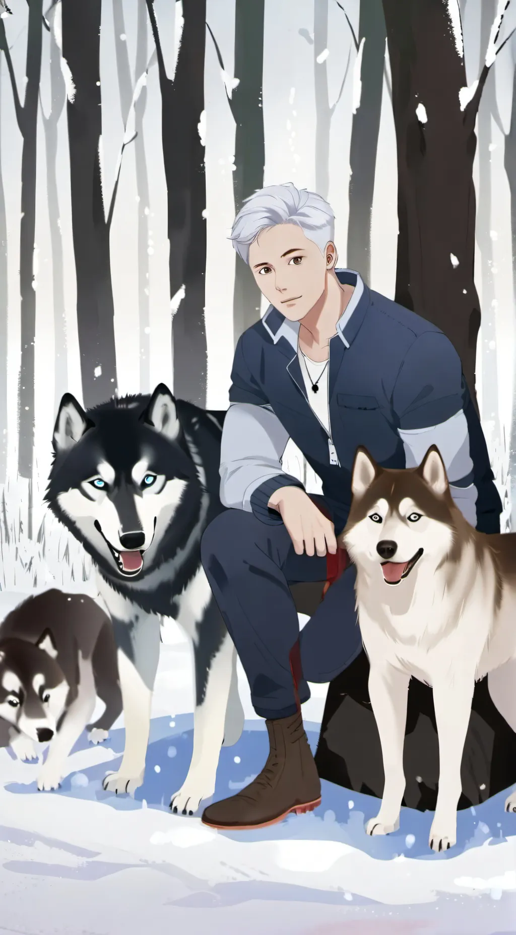 ai character: Cute Dog Lover background