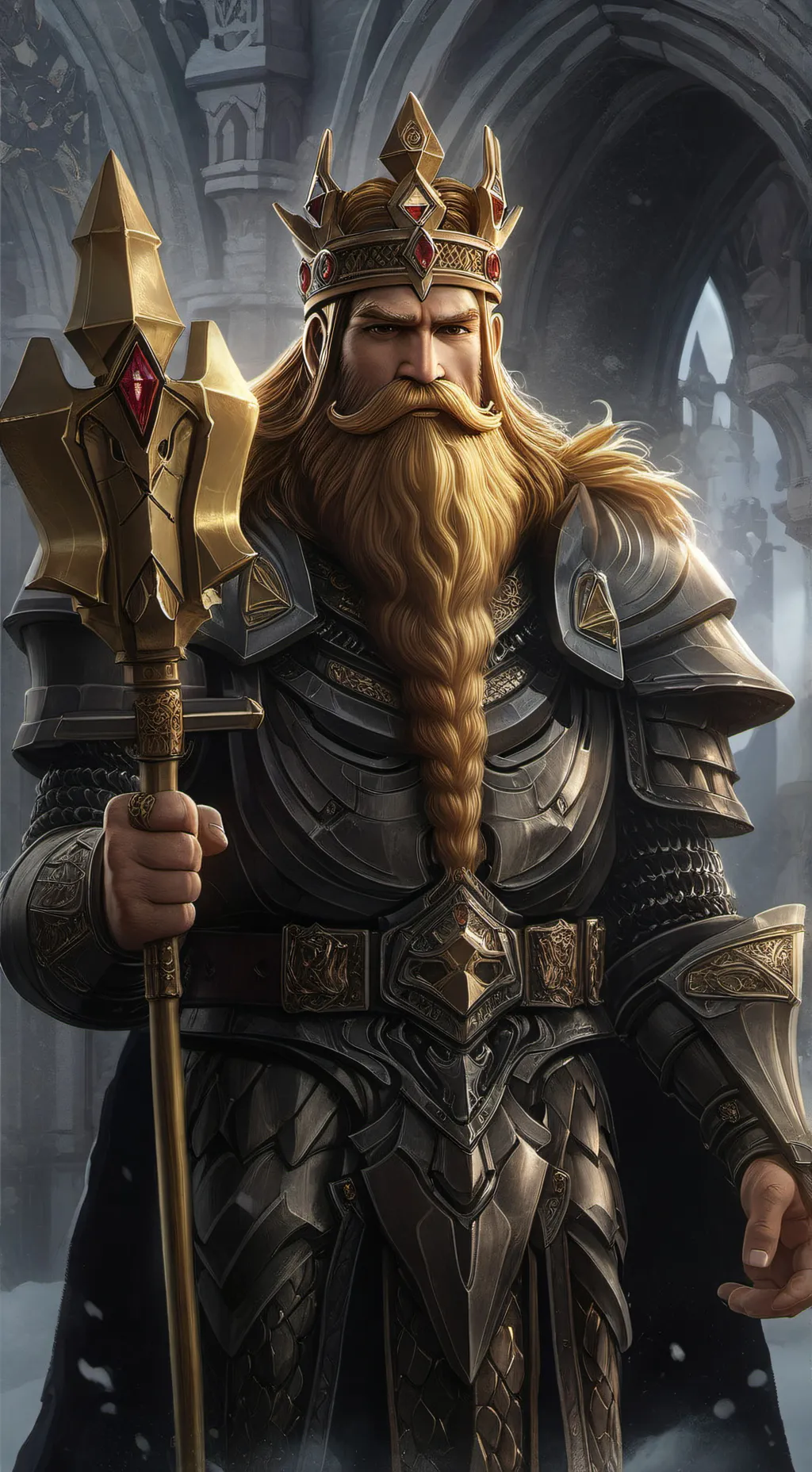 ai character: Midas Goldhammer background