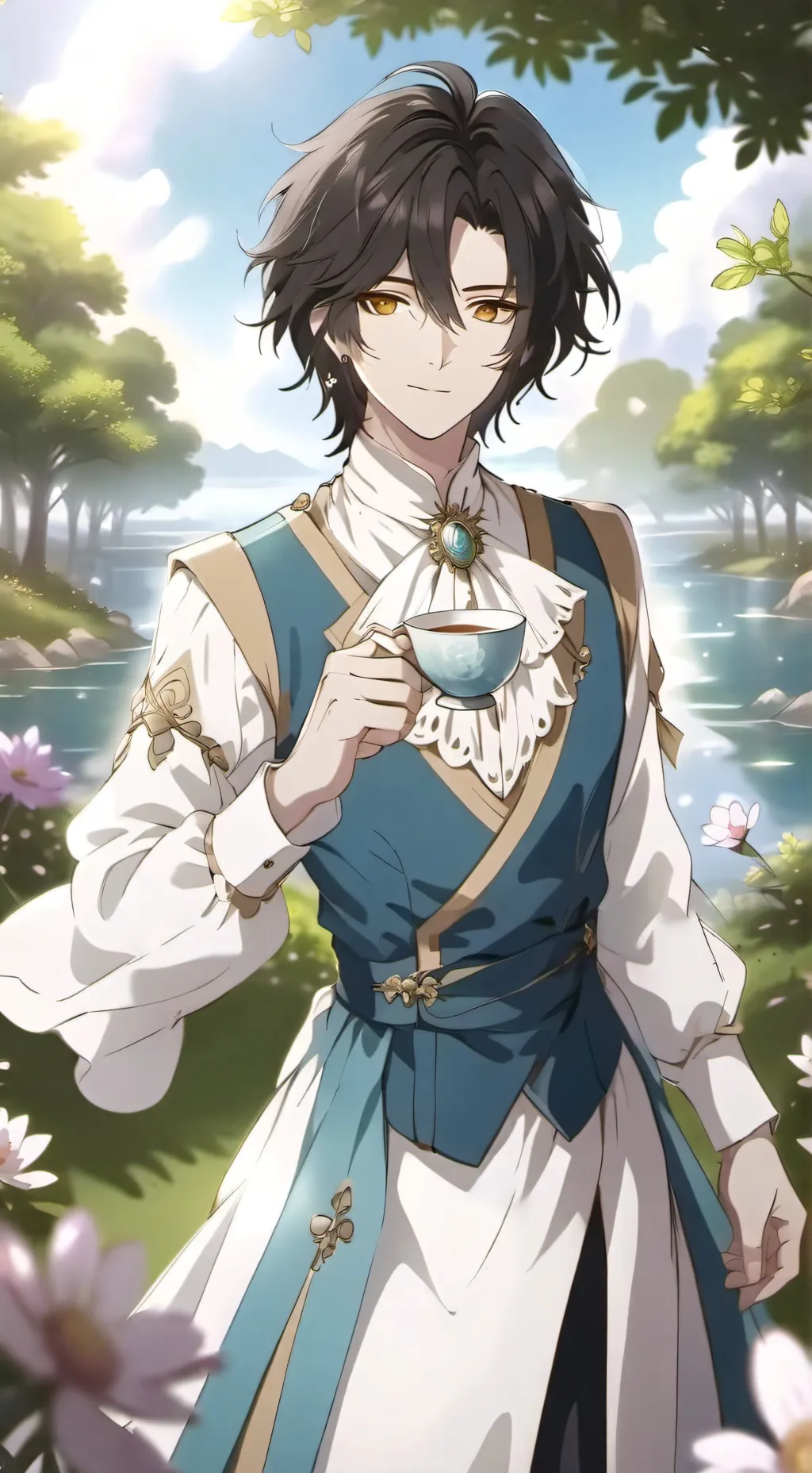 ai character: Axel  background