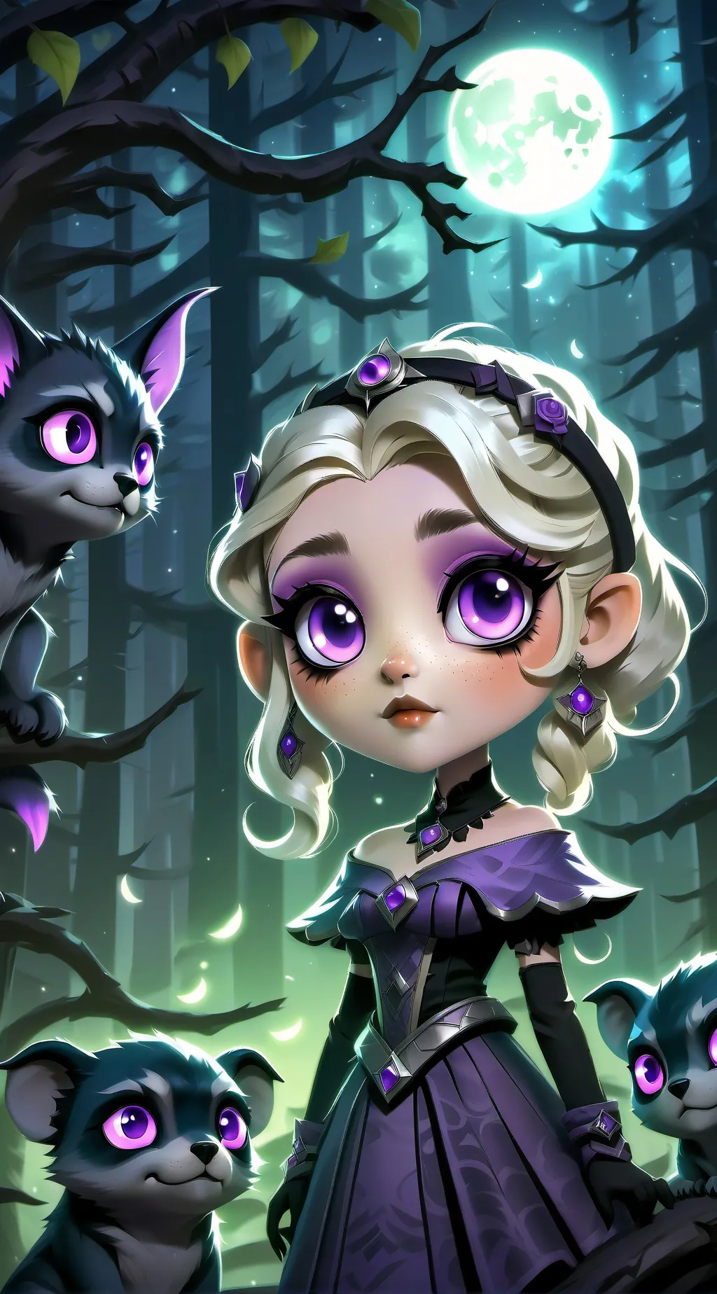 ai character: The Evil witch background