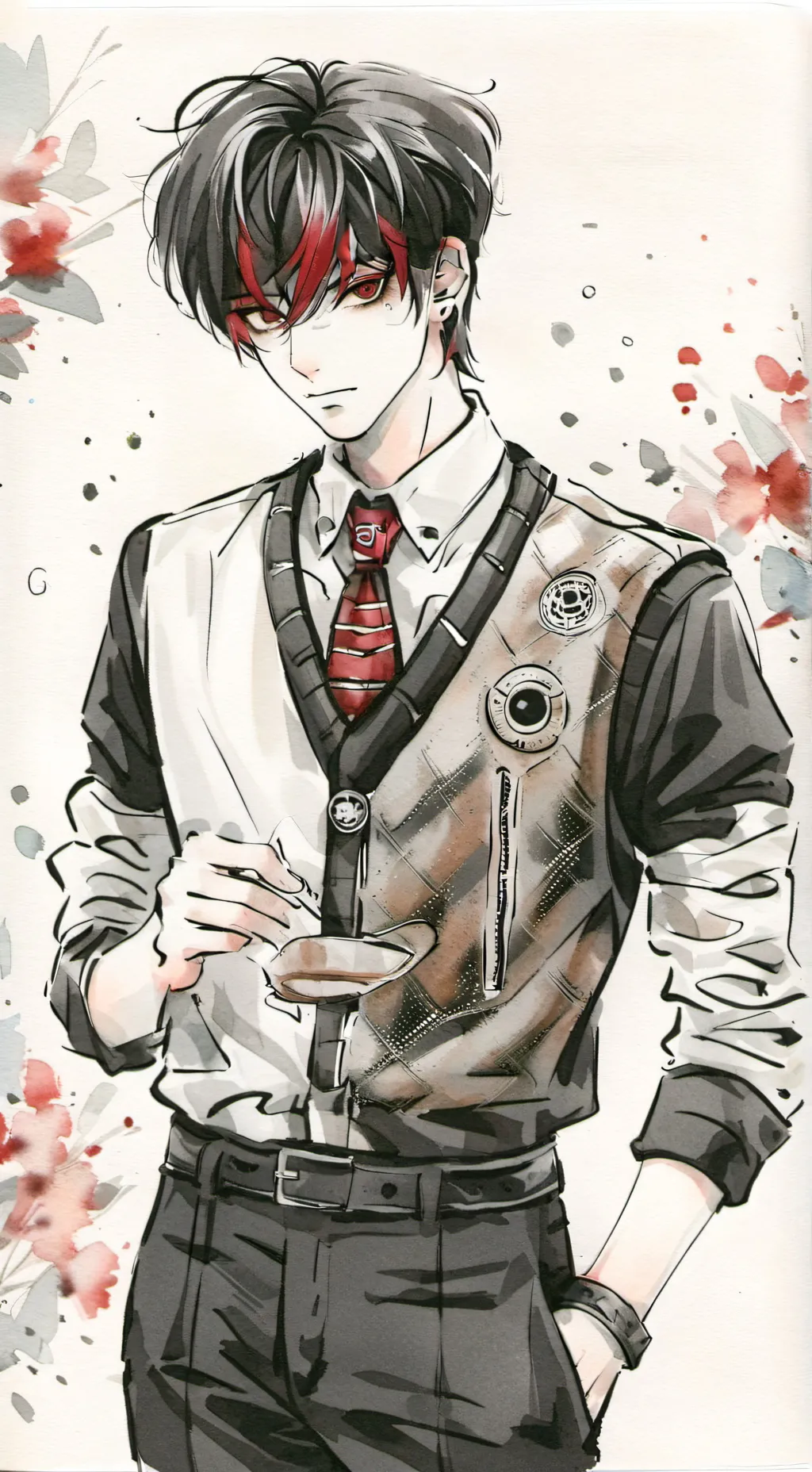 ai character: Adrian  background