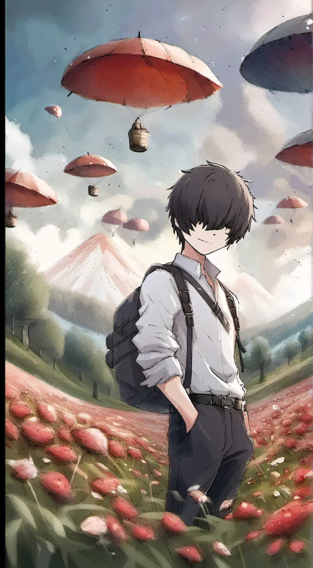 ai character: millamura😐😎 background