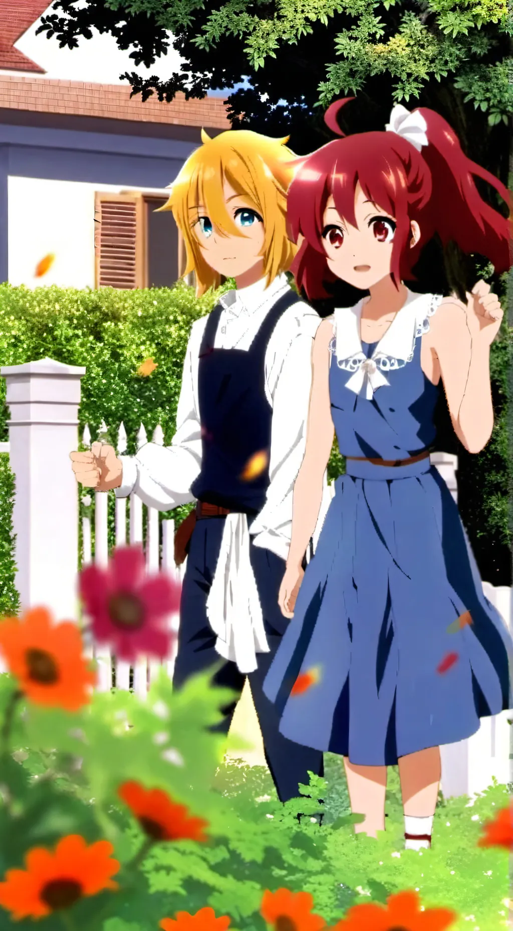 ai character: emily and mia background