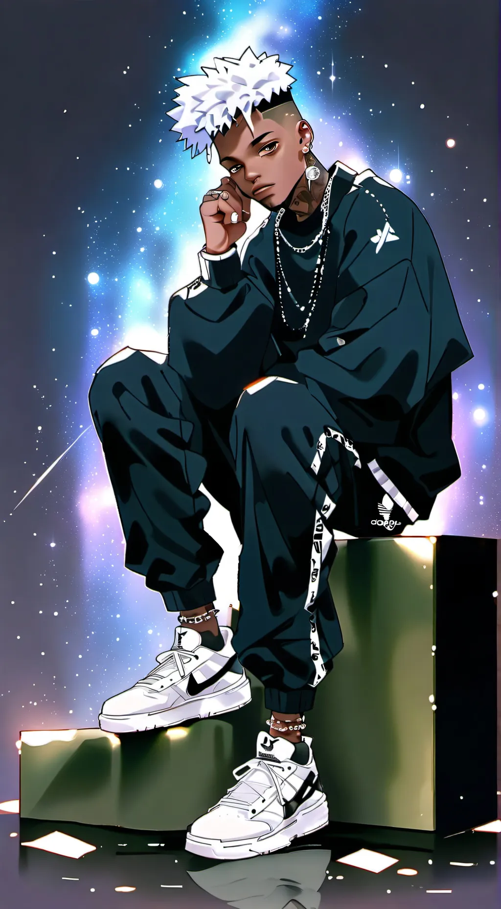 ai character: xxxtentacion background