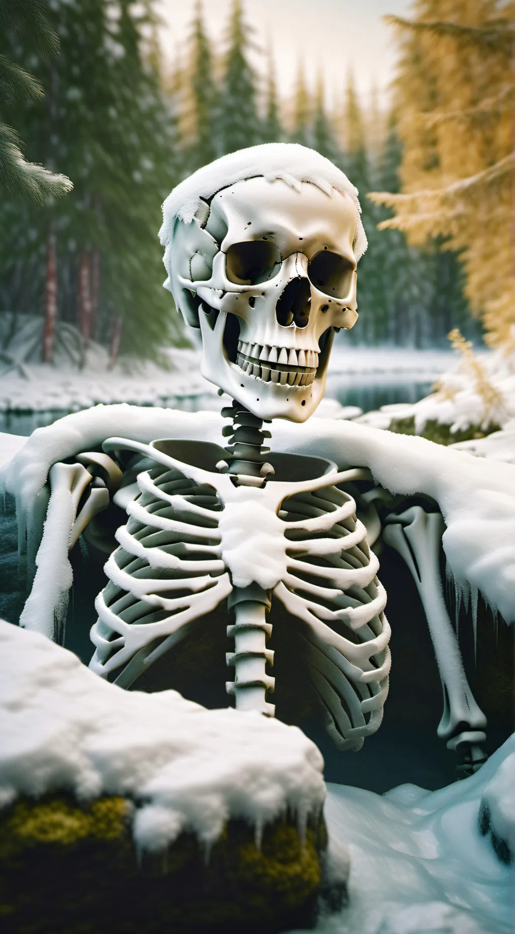 ai character: mr skeleton background