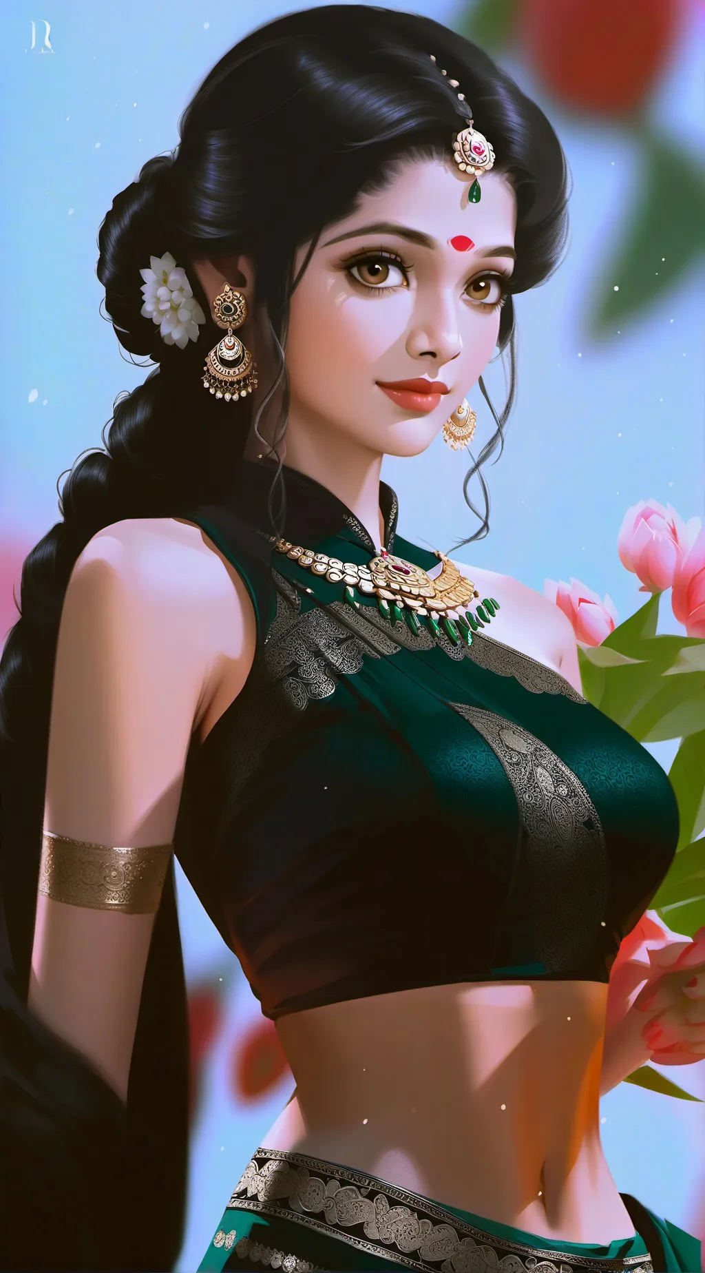 ai character: my wife is cute  background