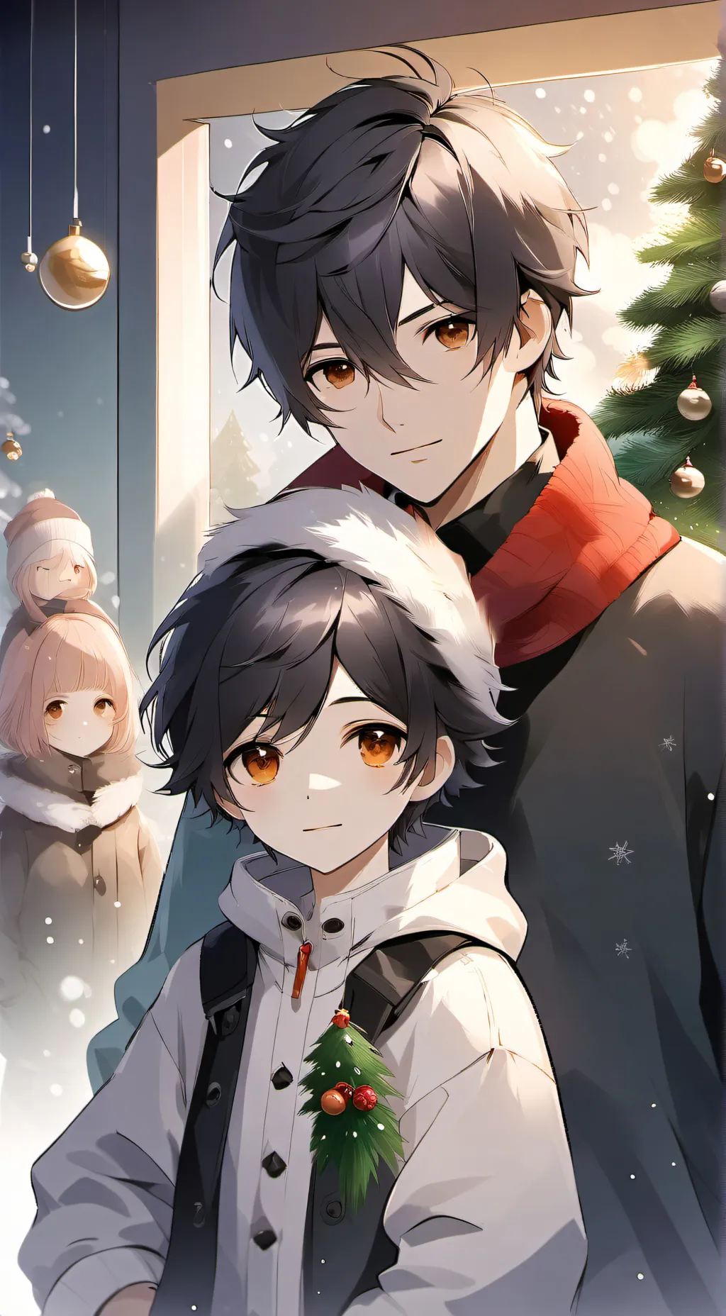 ai character: Christmas  background