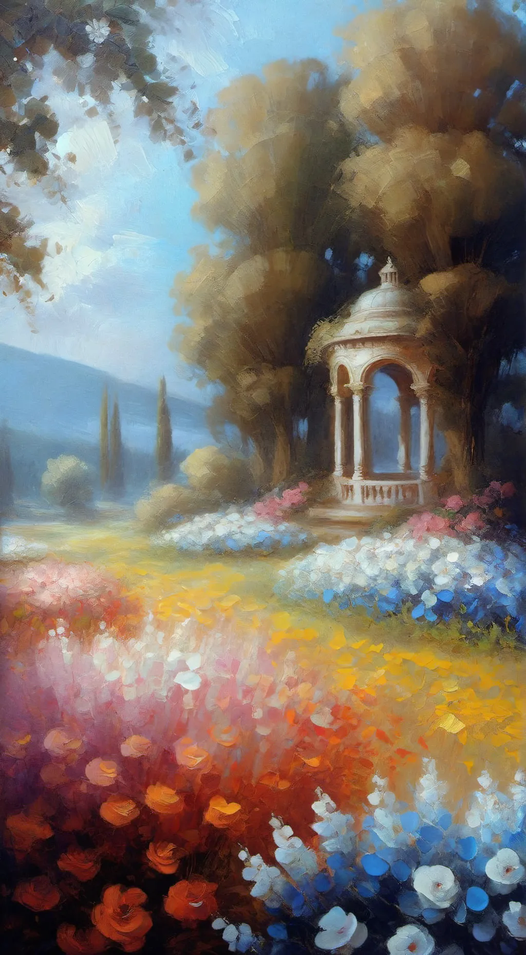 ai character: the flowers  background