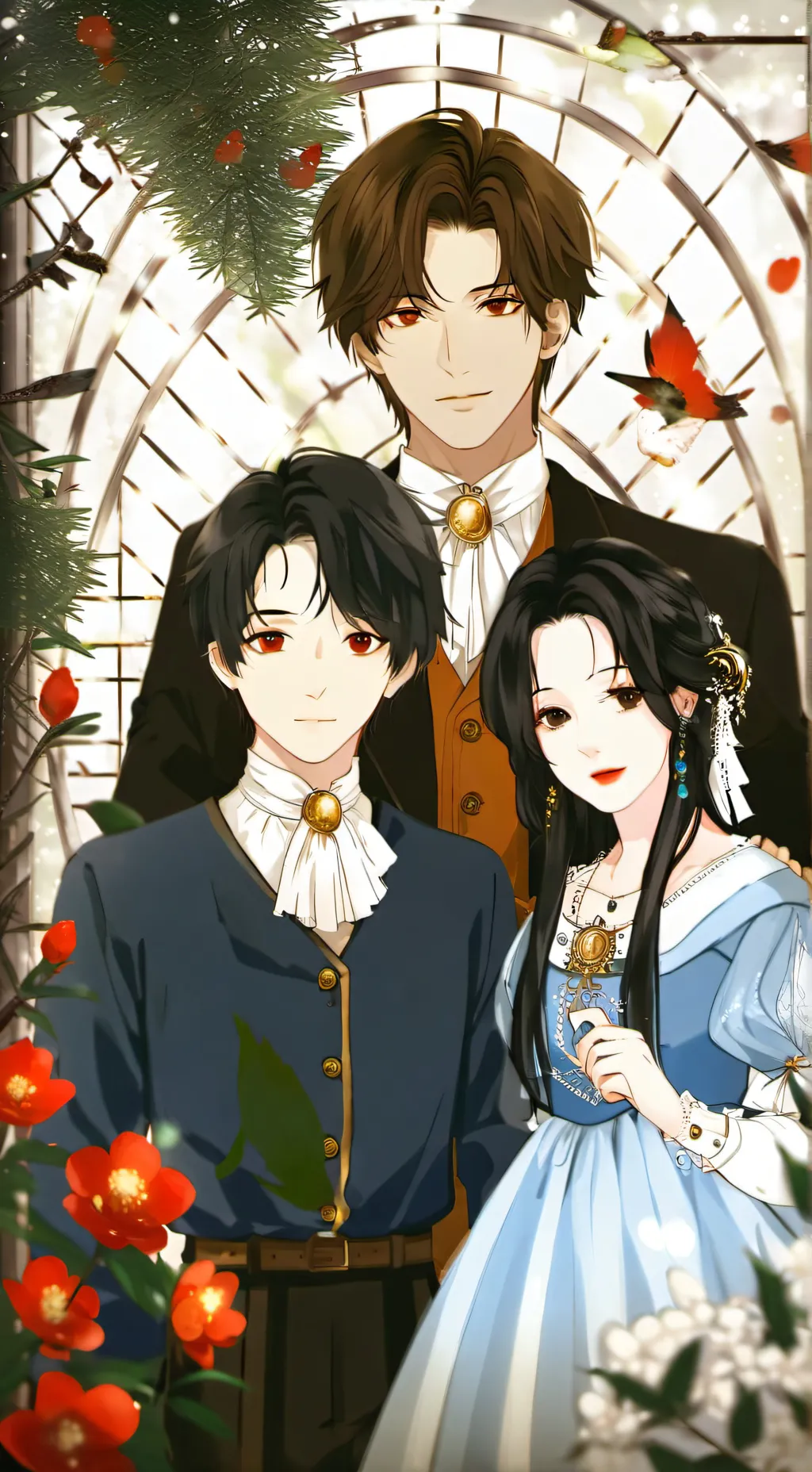 ai character: Mikey, Shawn,Lilly background