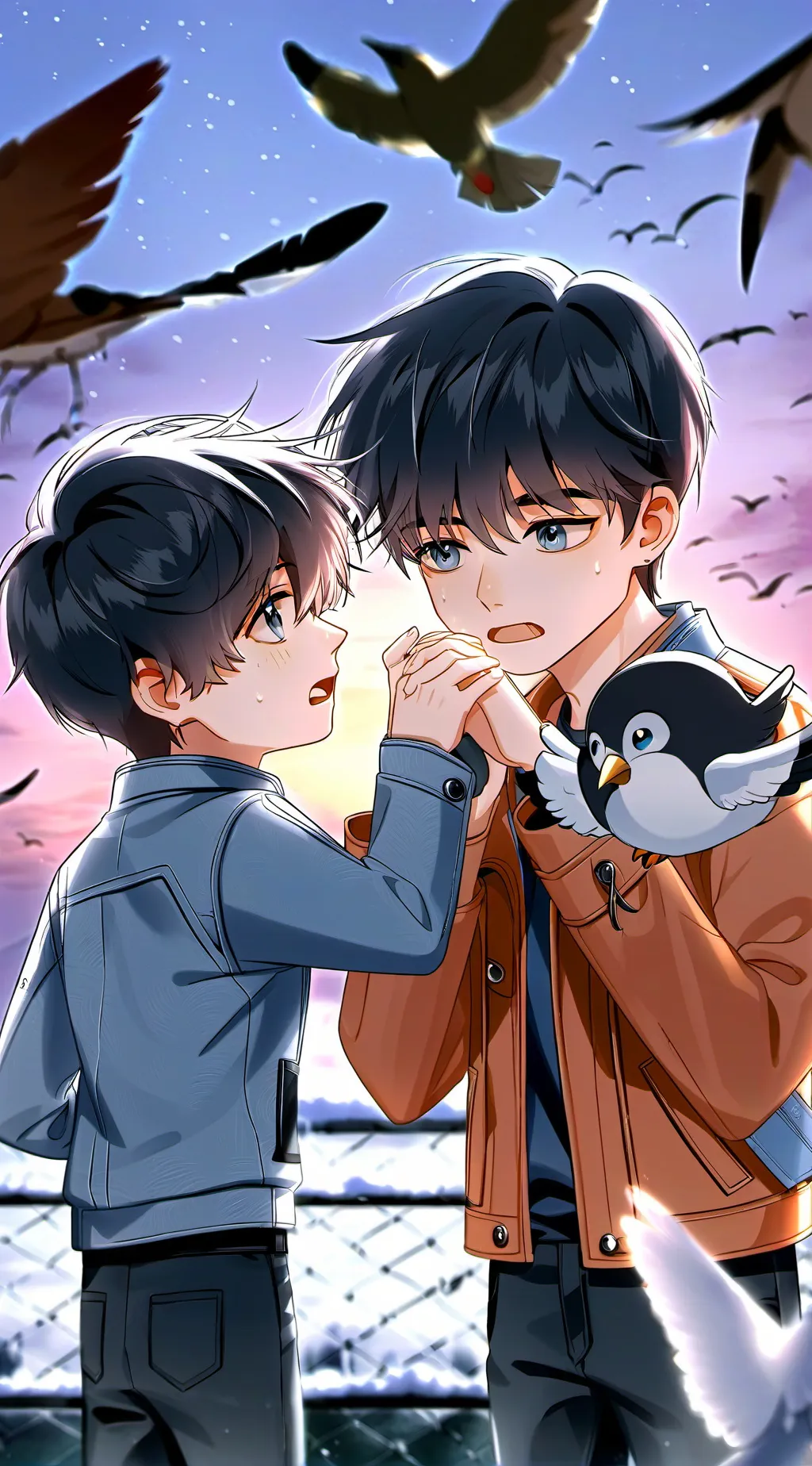 ai character: Issac and Dani background