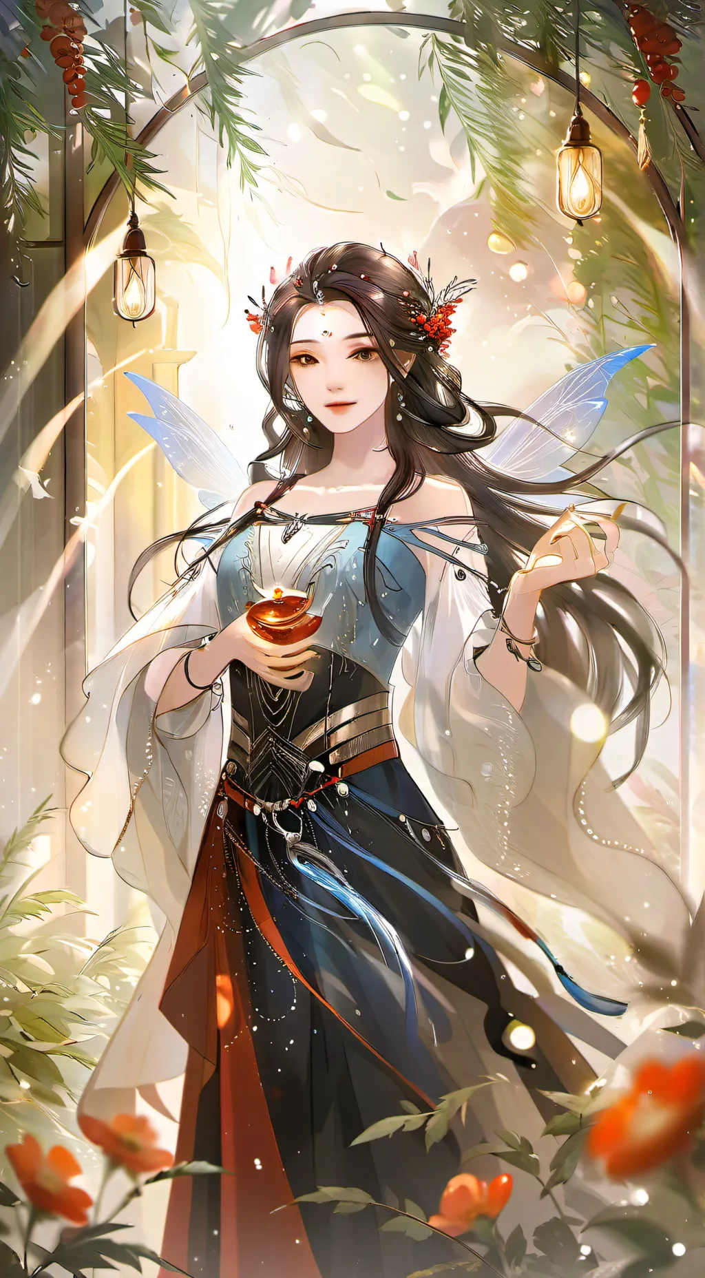 ai character: Sapphire background