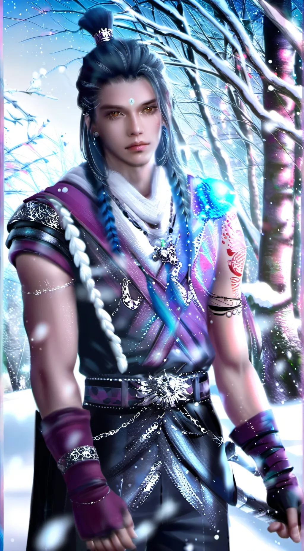 ai character: world frooze background