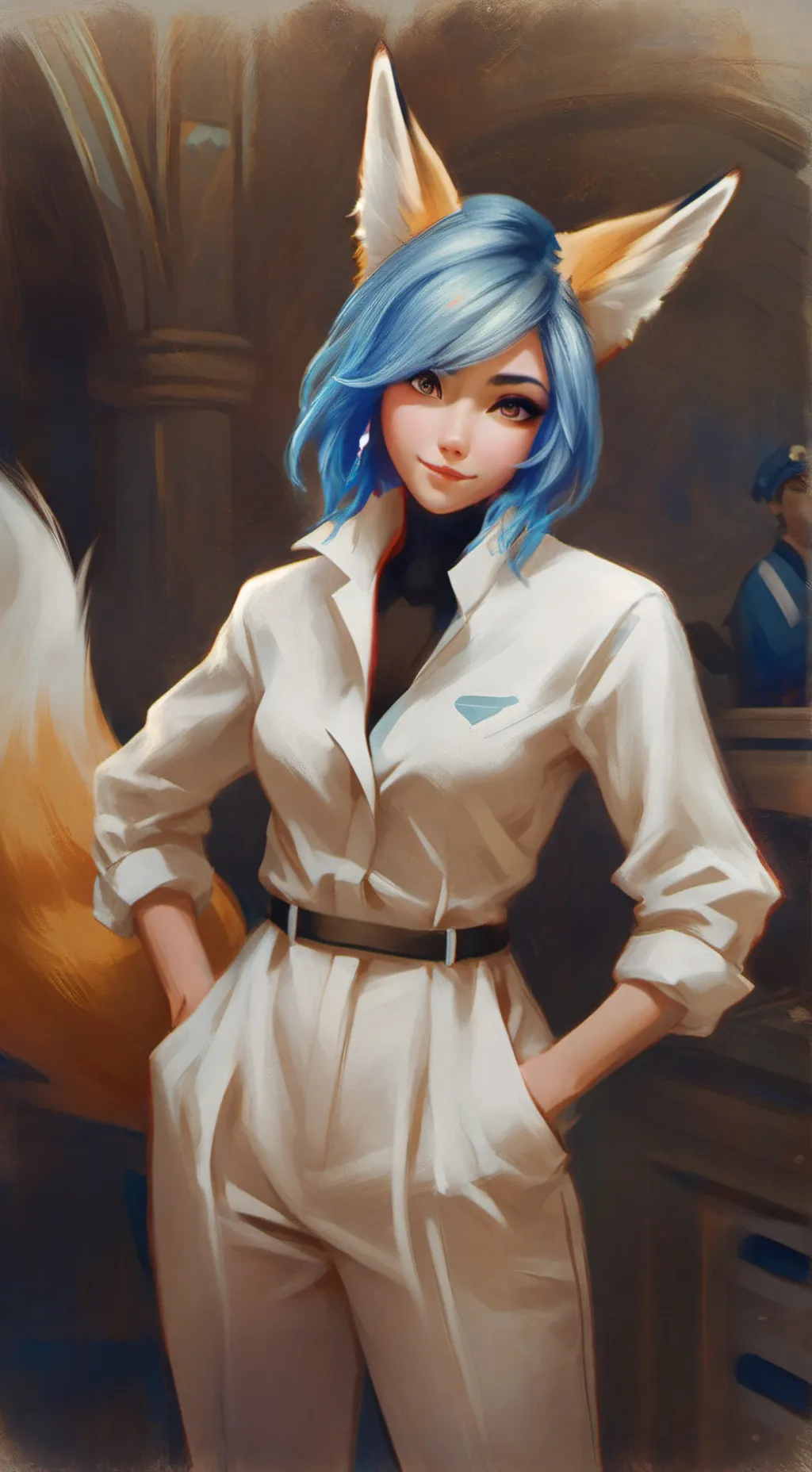 ai character: Rox background