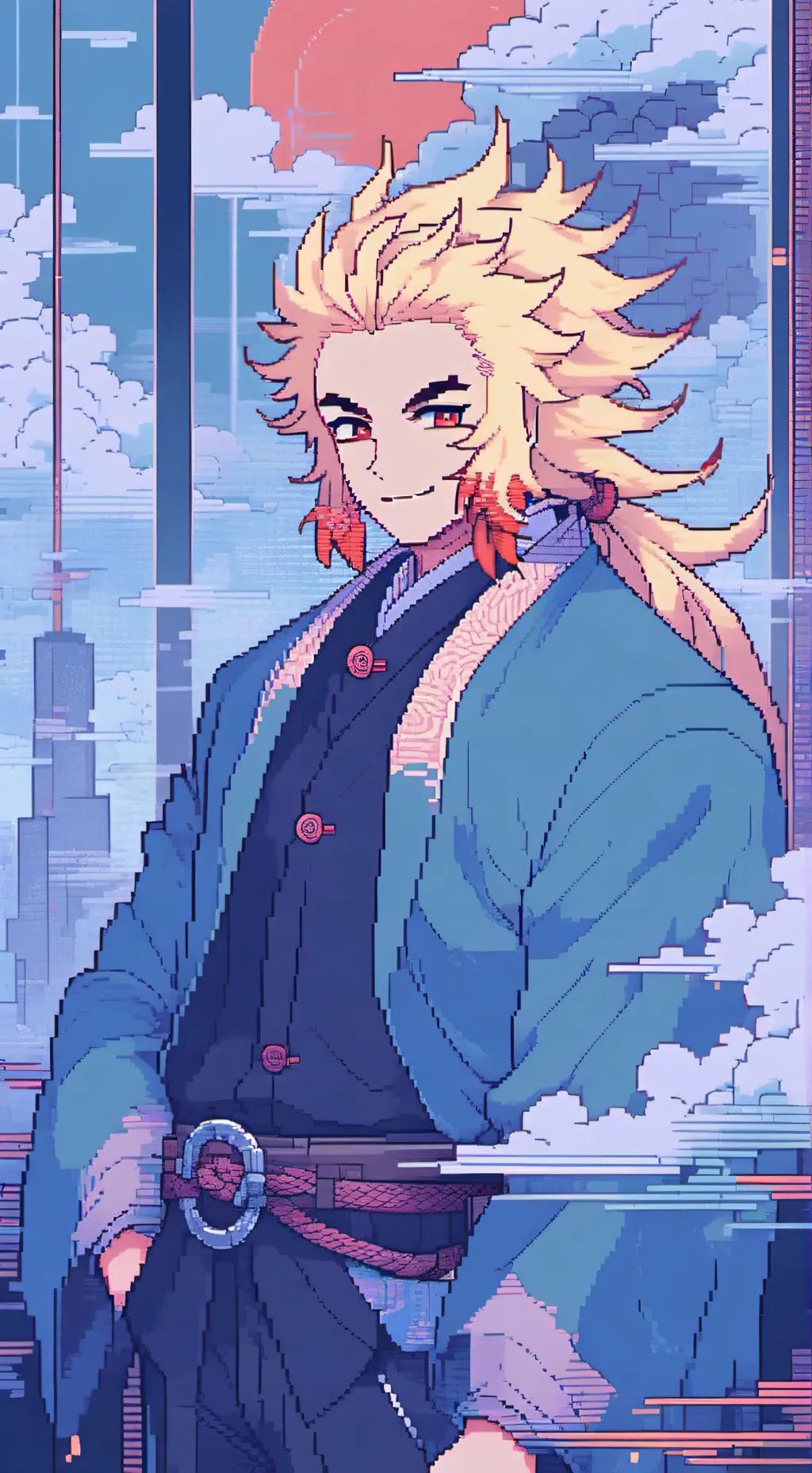 ai character: Rengoku  background