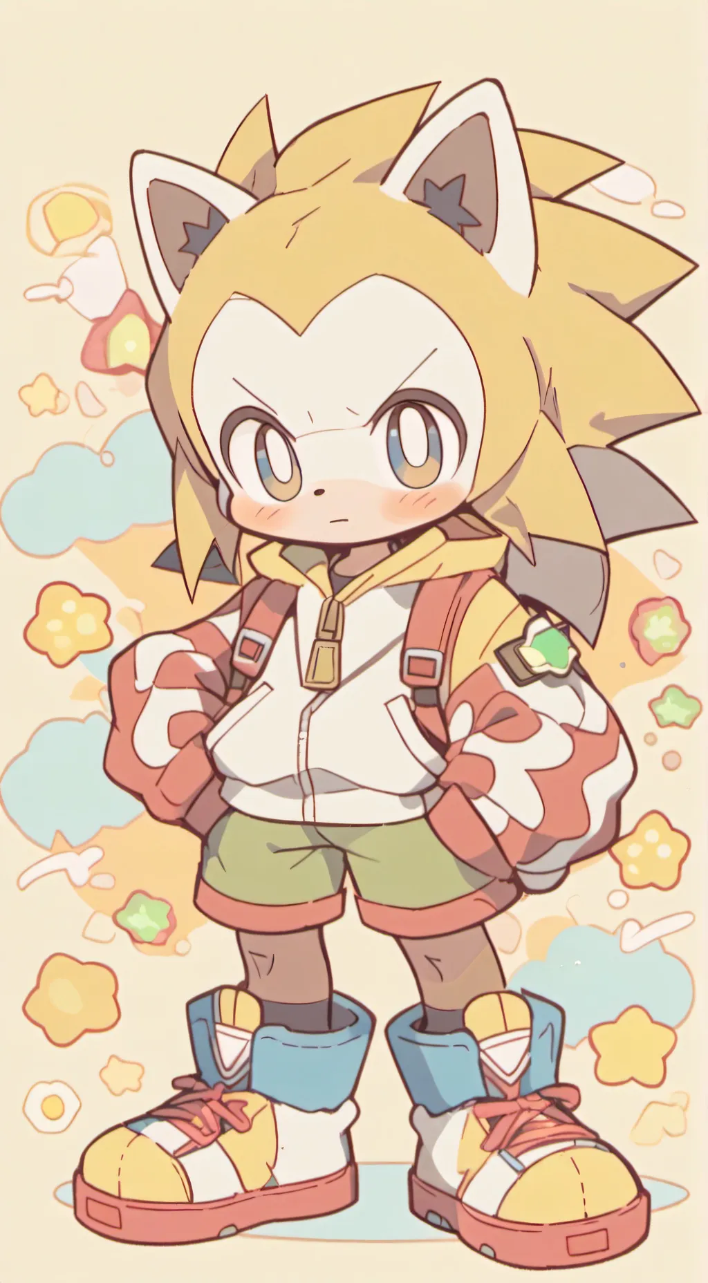 ai character: Super sonic background