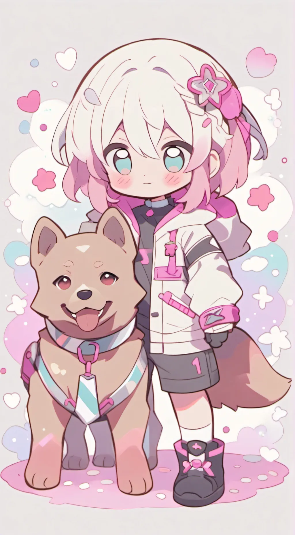 ai character: Light background