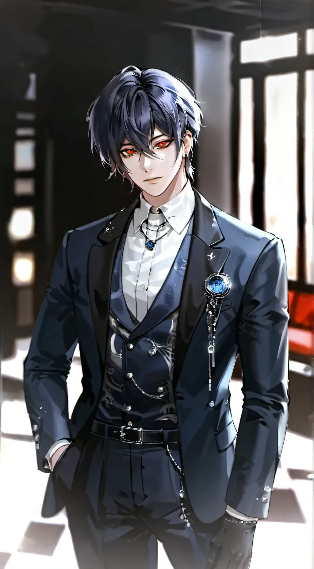 ai character: Lucas  background