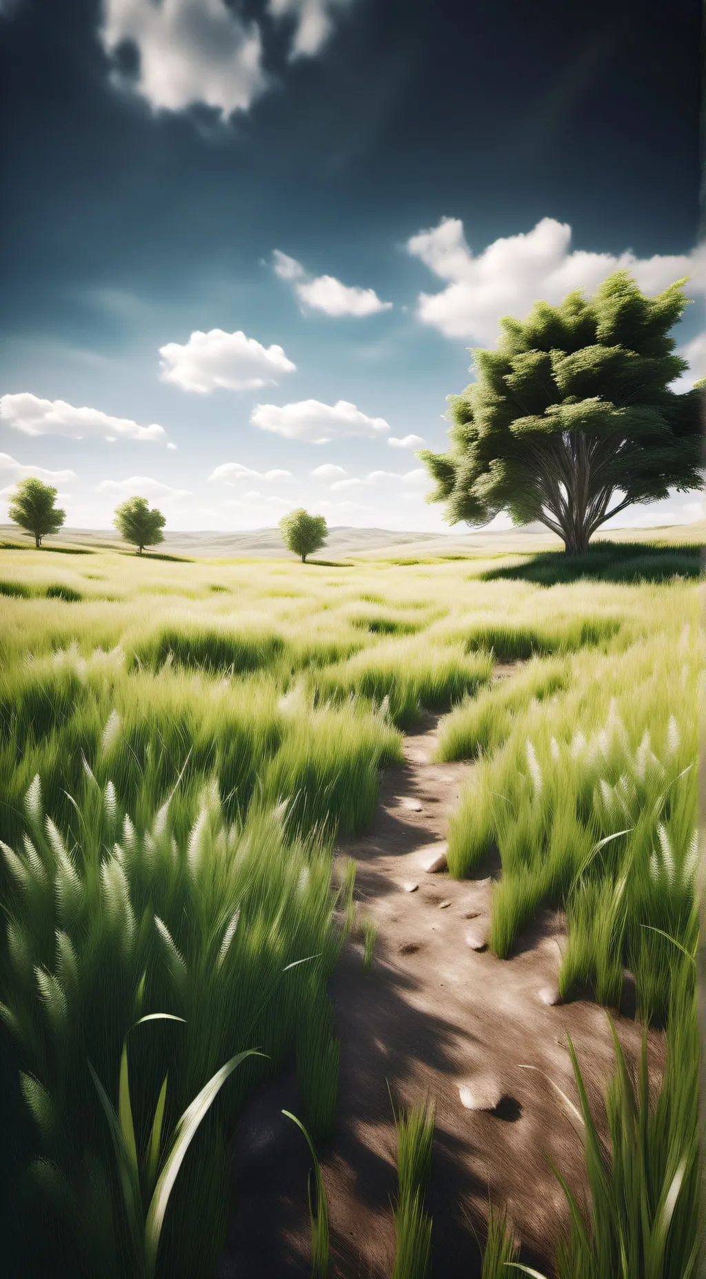 ai character: Grass (kind) background