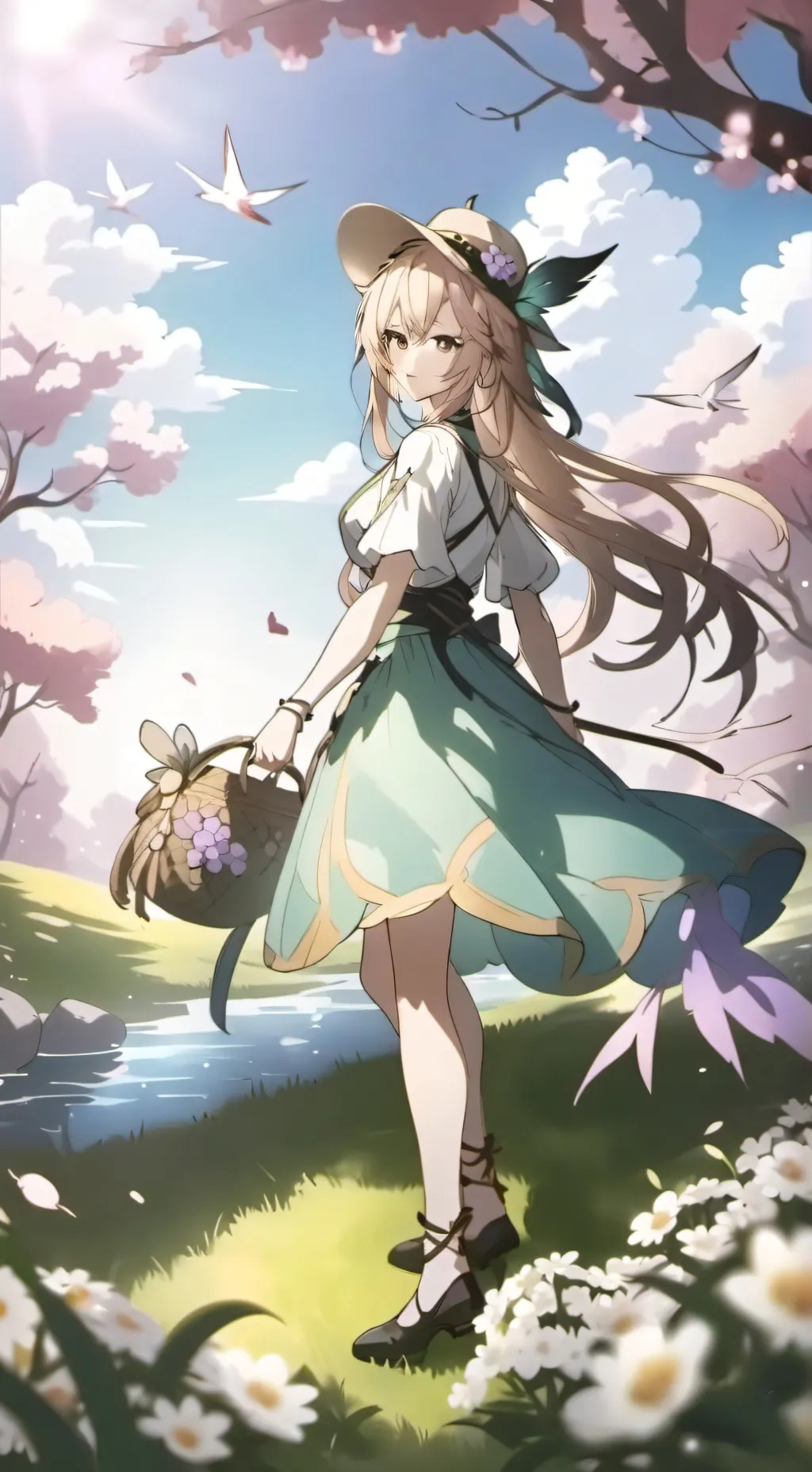 ai character: Mari  background