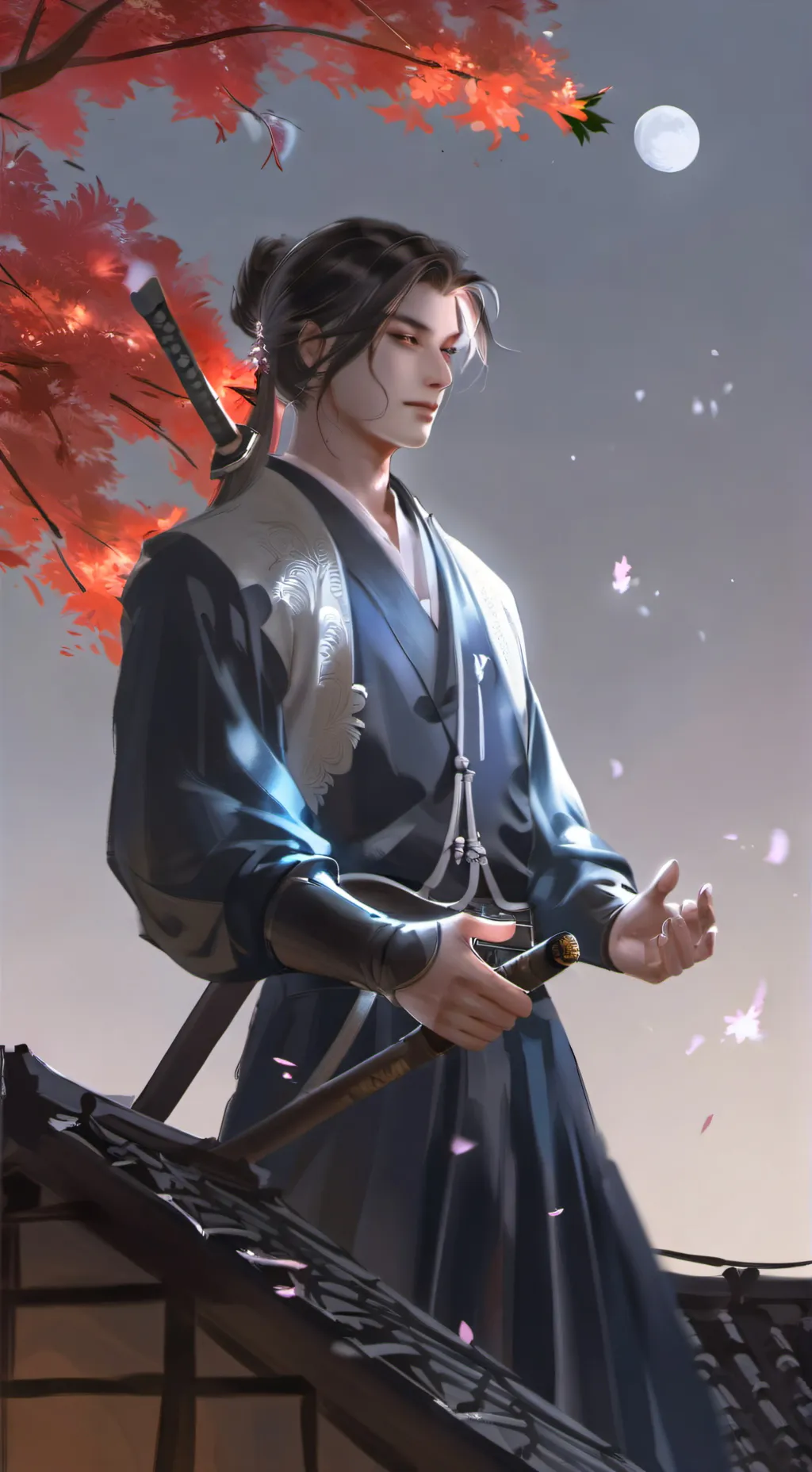 ai character: tomioka giyu  background
