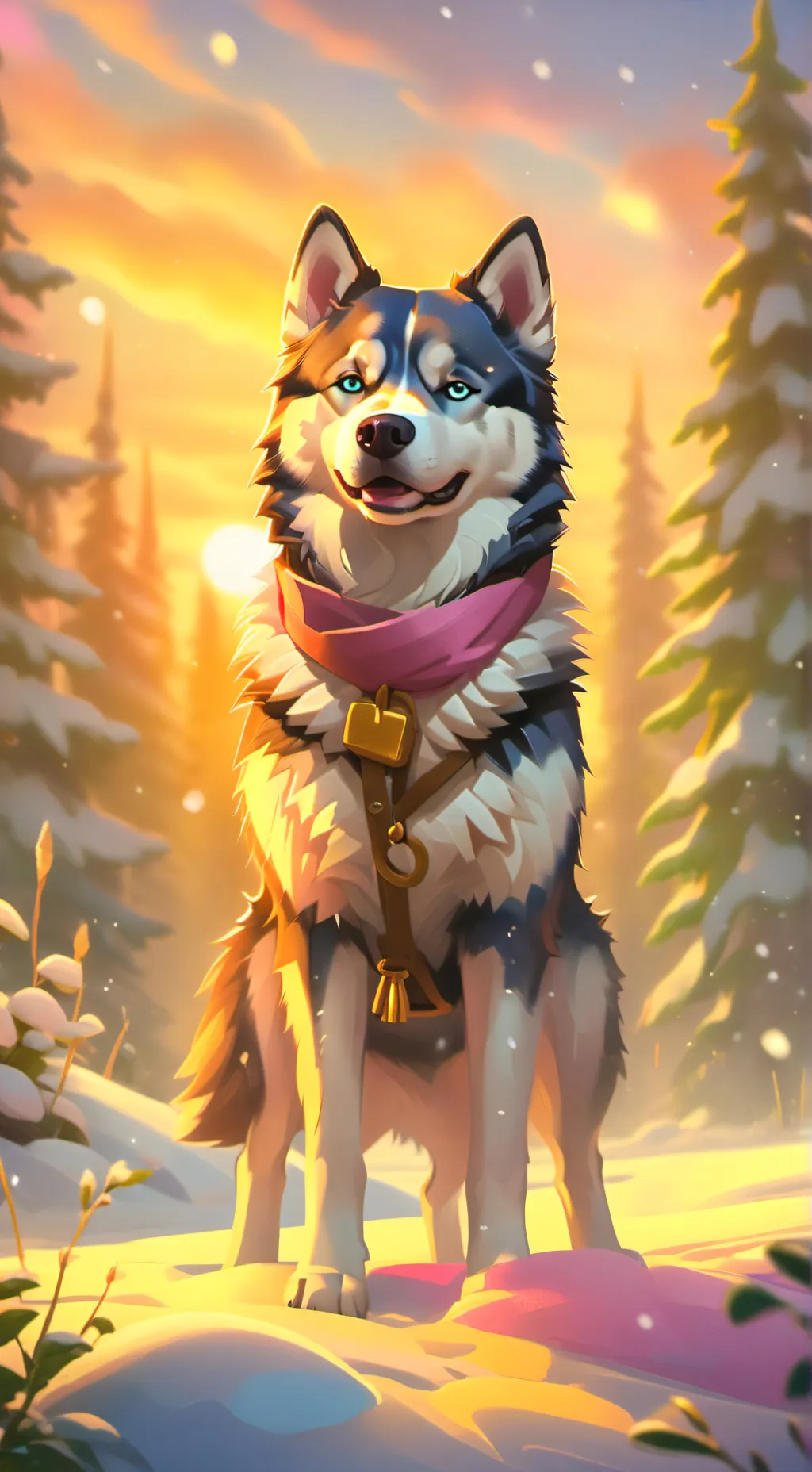 ai character: rescue doggies  background